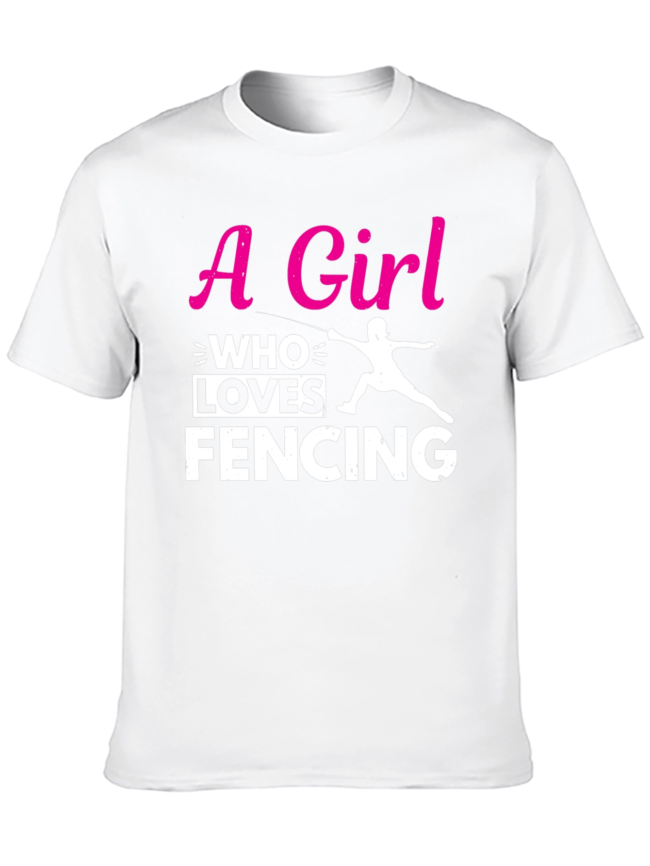 Girl Who Loves Fencing T-Shirt