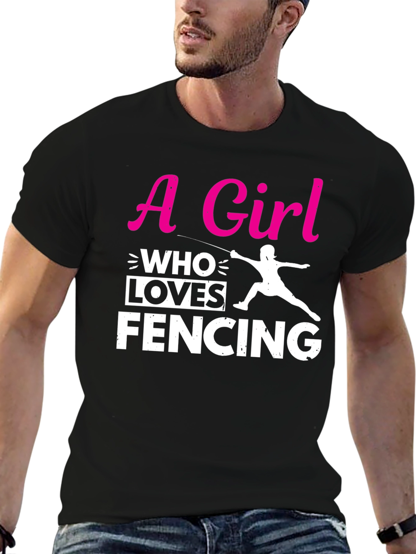 Girl Who Loves Fencing T-Shirt