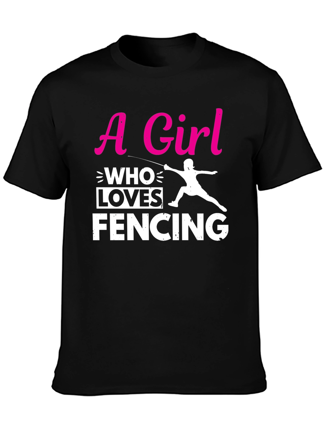 Girl Who Loves Fencing T-Shirt