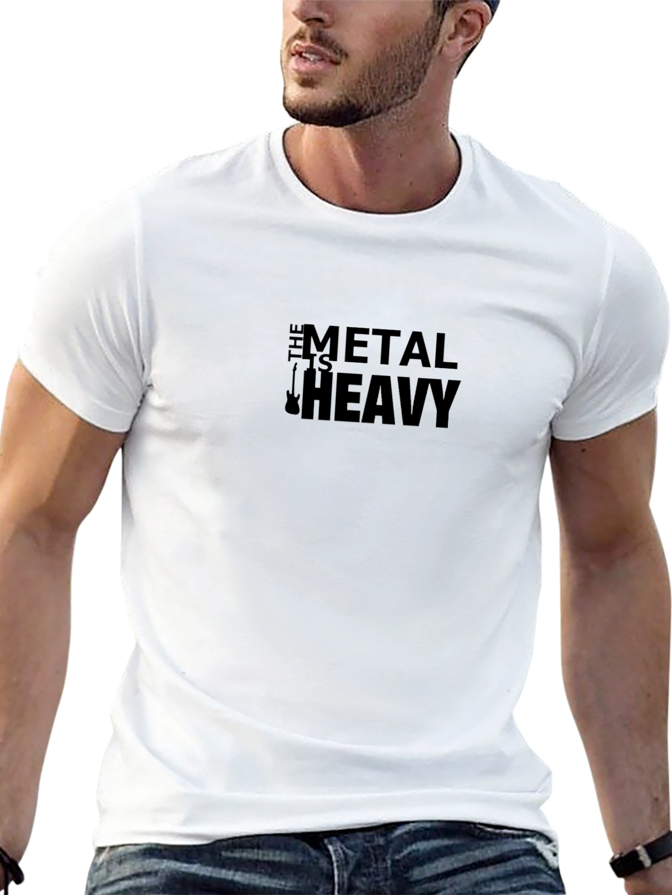 Metal Is Heavy Black T-Shirt - Rock Music Tee