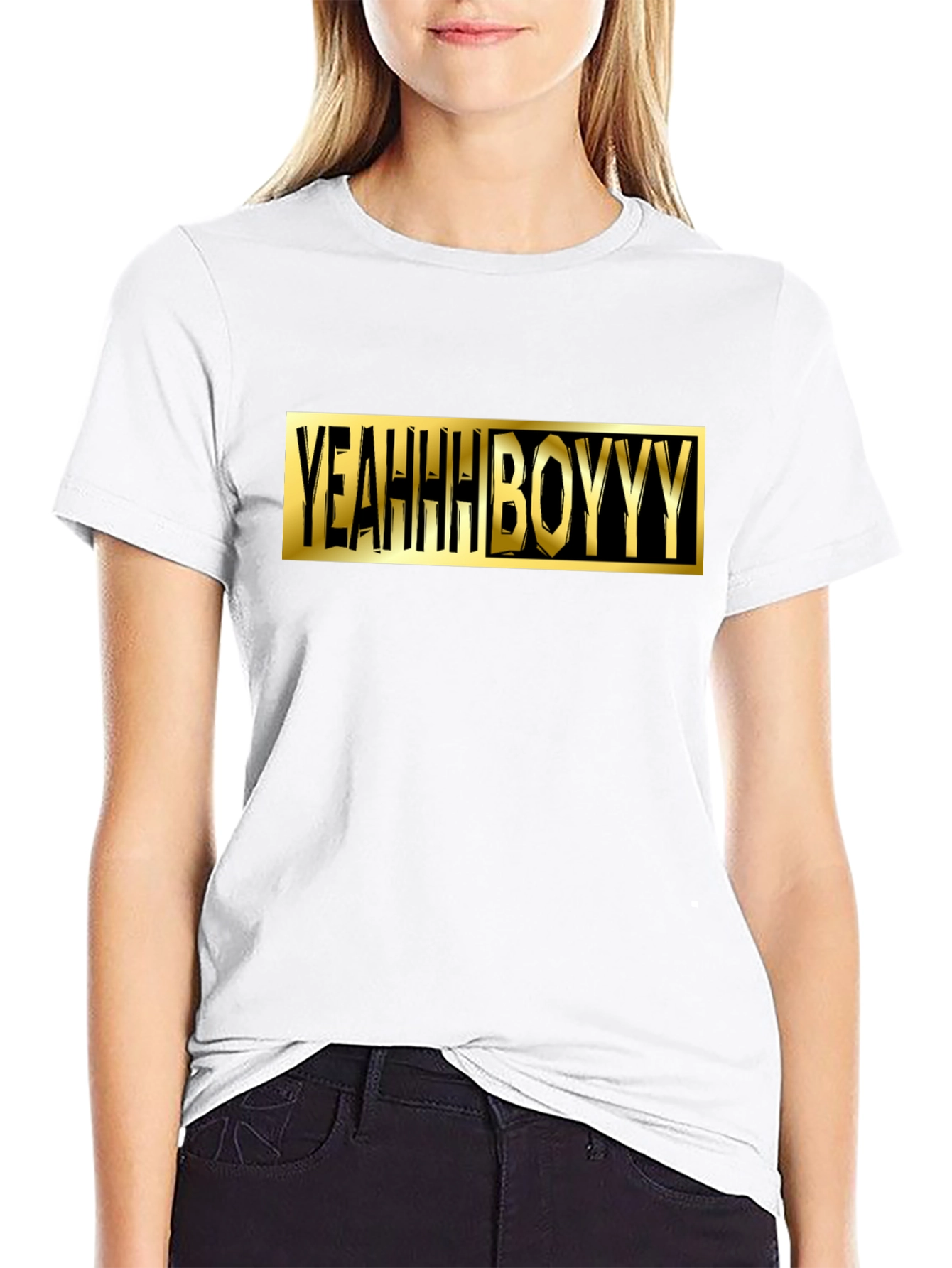 Yeahhh Boyyy Graphic Tee - Black