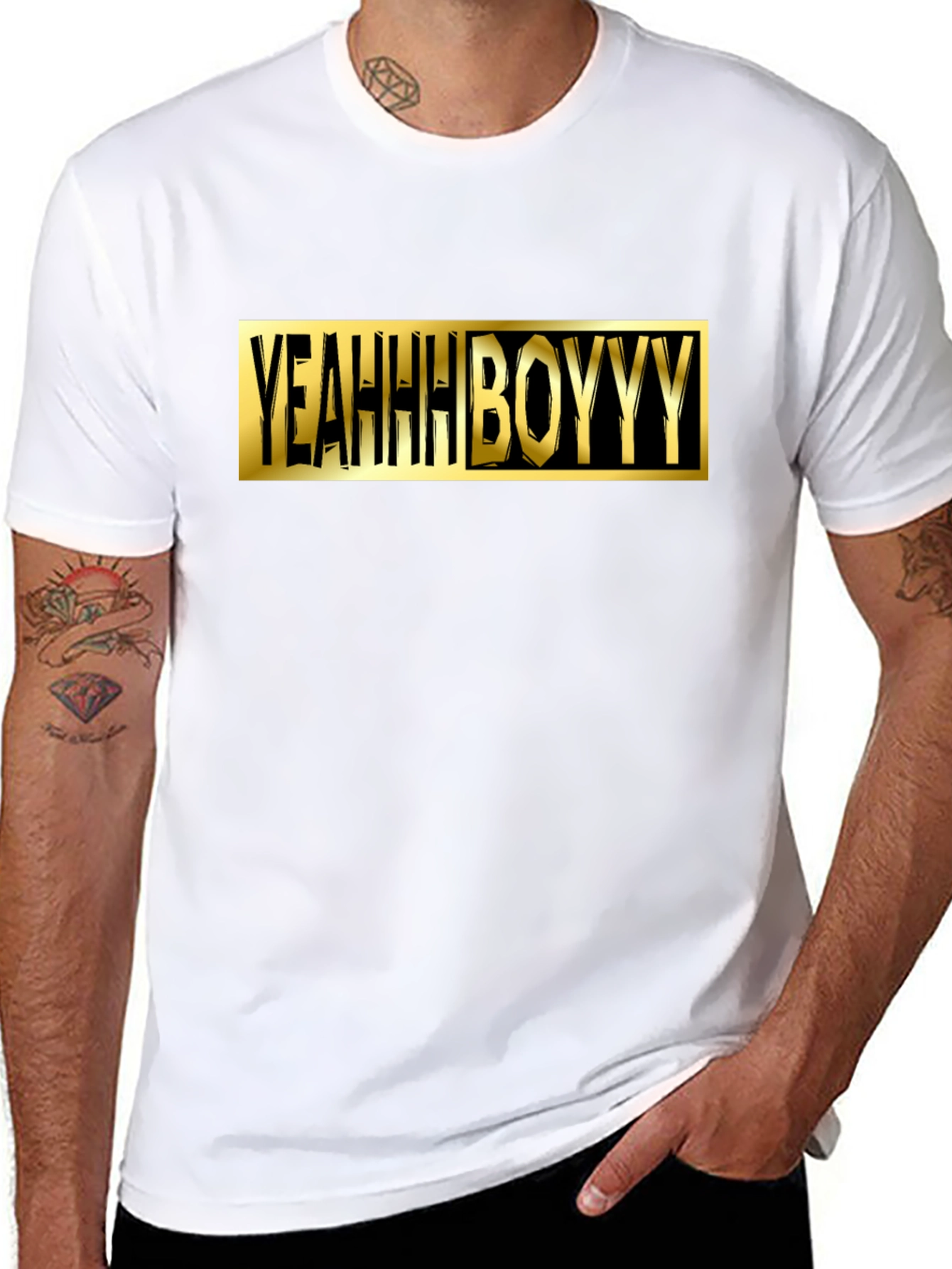 Yeahhh Boyyy Graphic Tee - Black