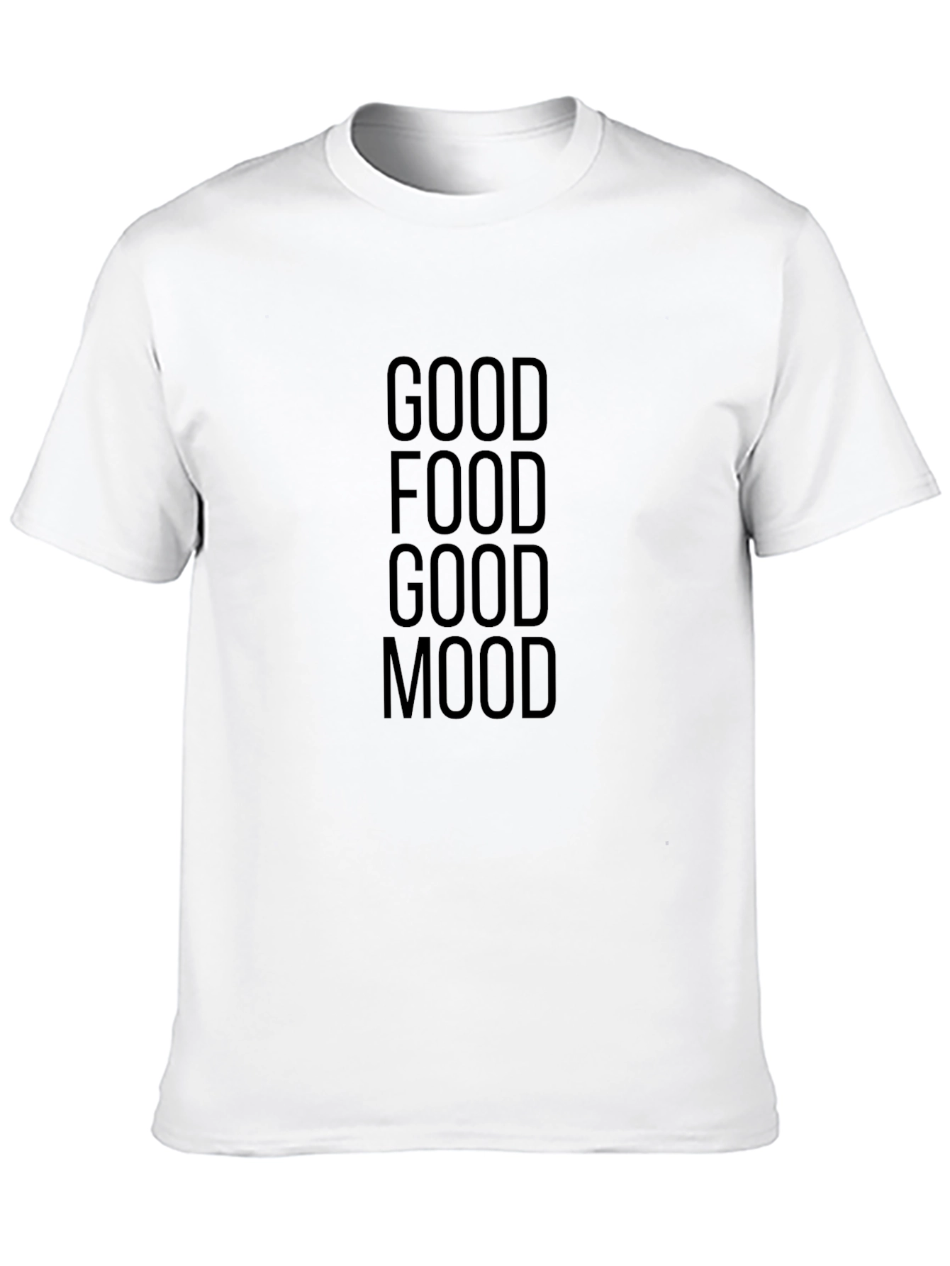 Good Food Good Mood Black T-Shirt