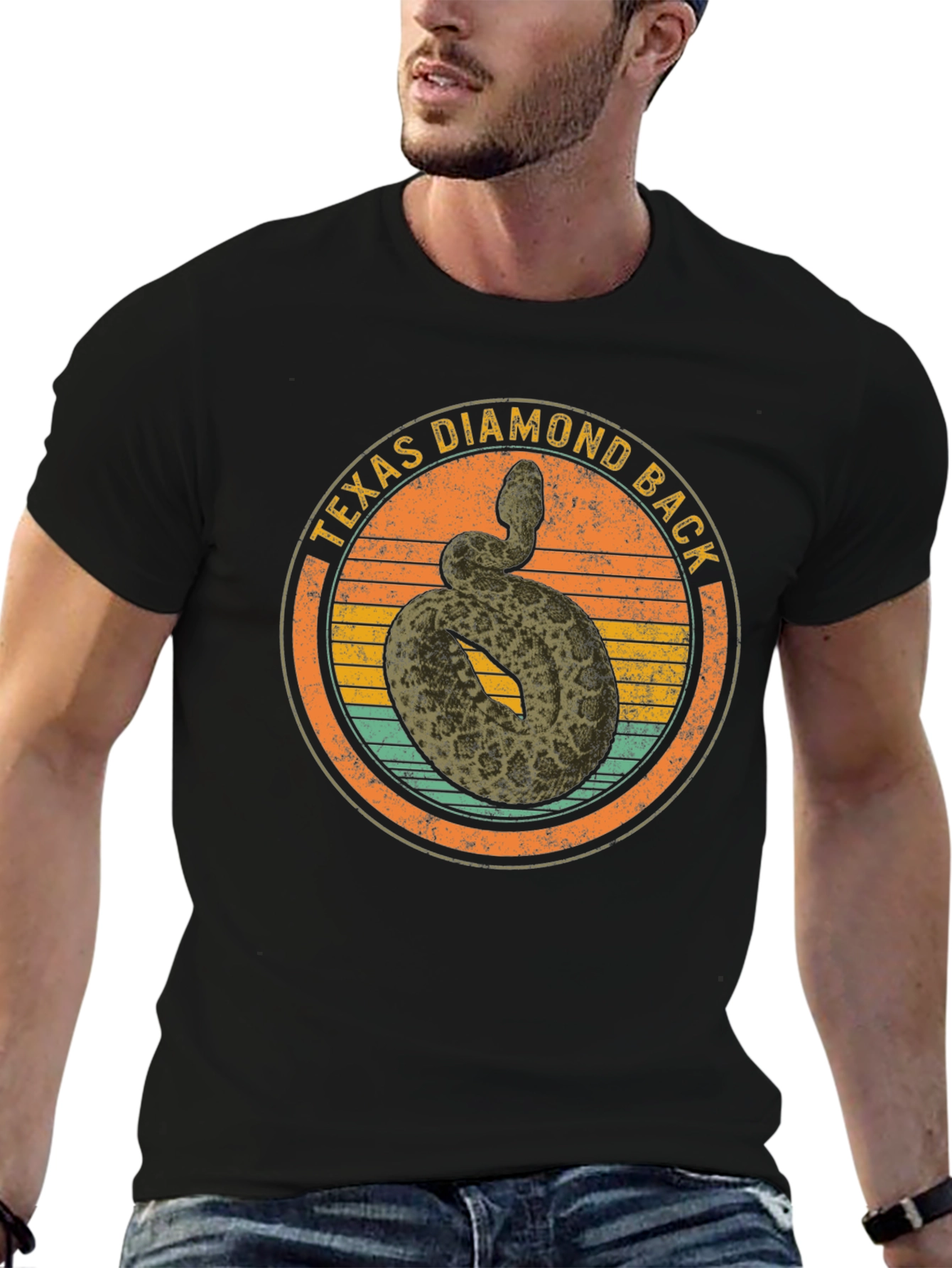 Texas Diamondback Rattlesnake Graphic Tee