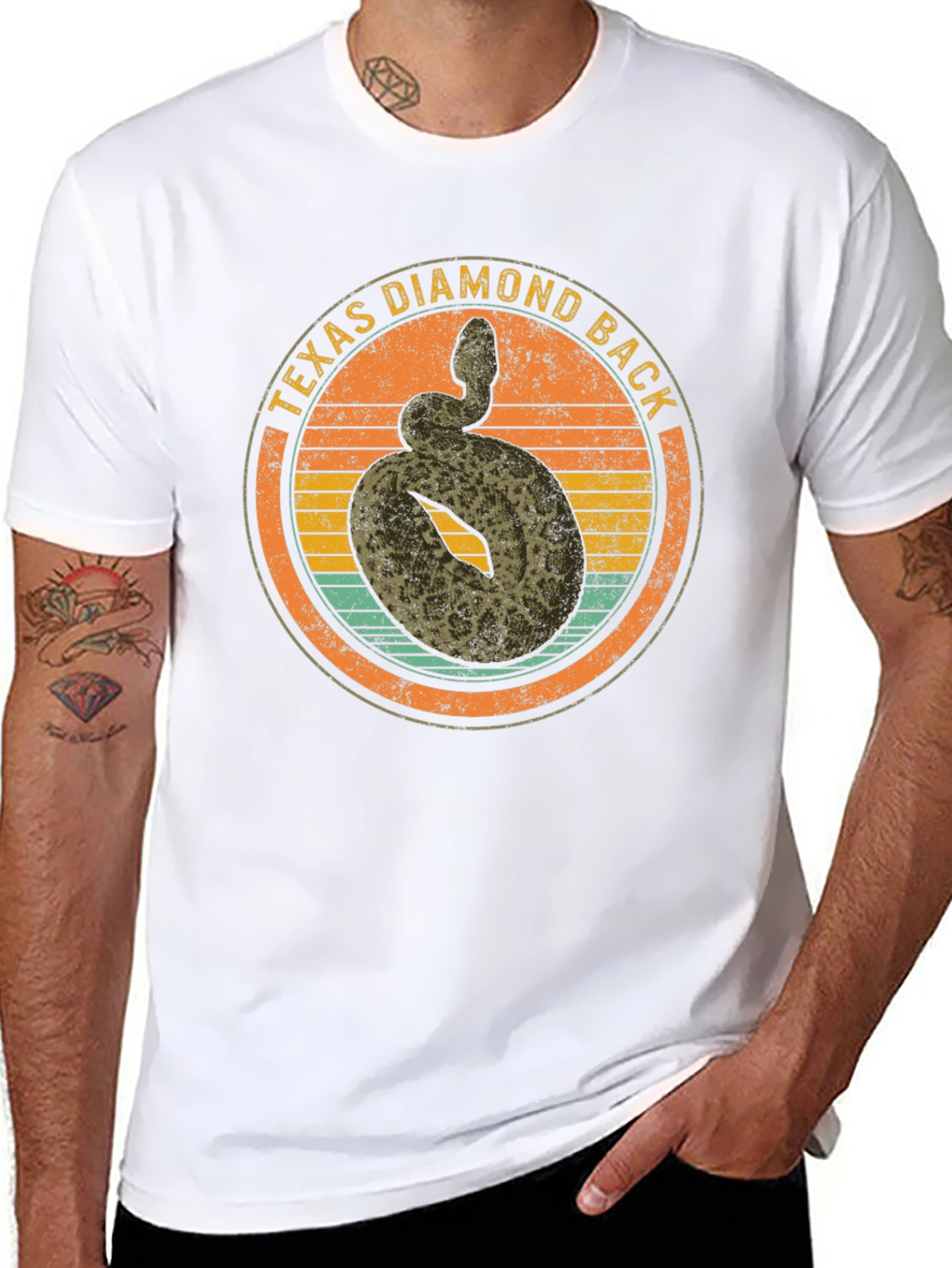 Texas Diamondback Rattlesnake Graphic Tee