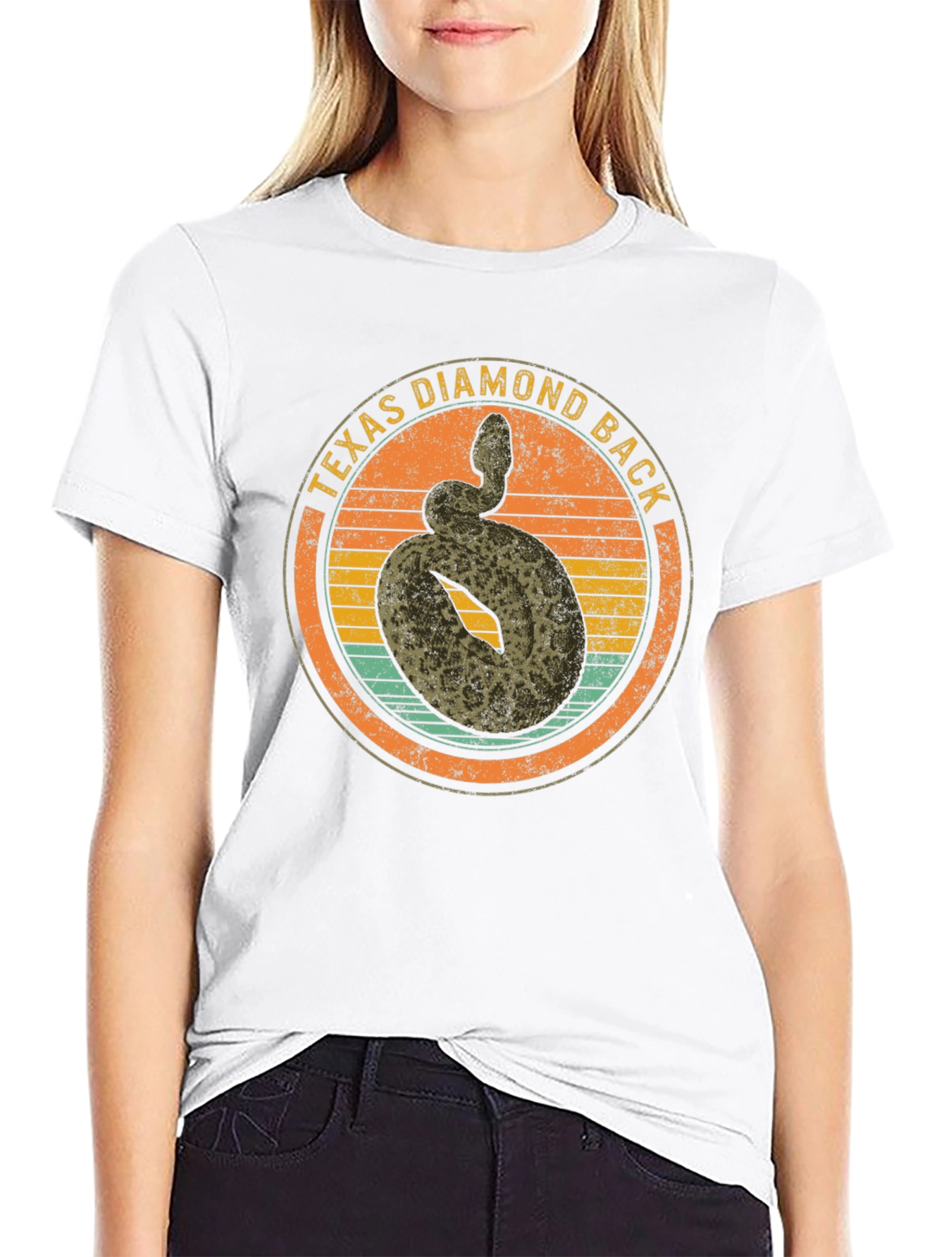 Texas Diamondback Rattlesnake Graphic Tee