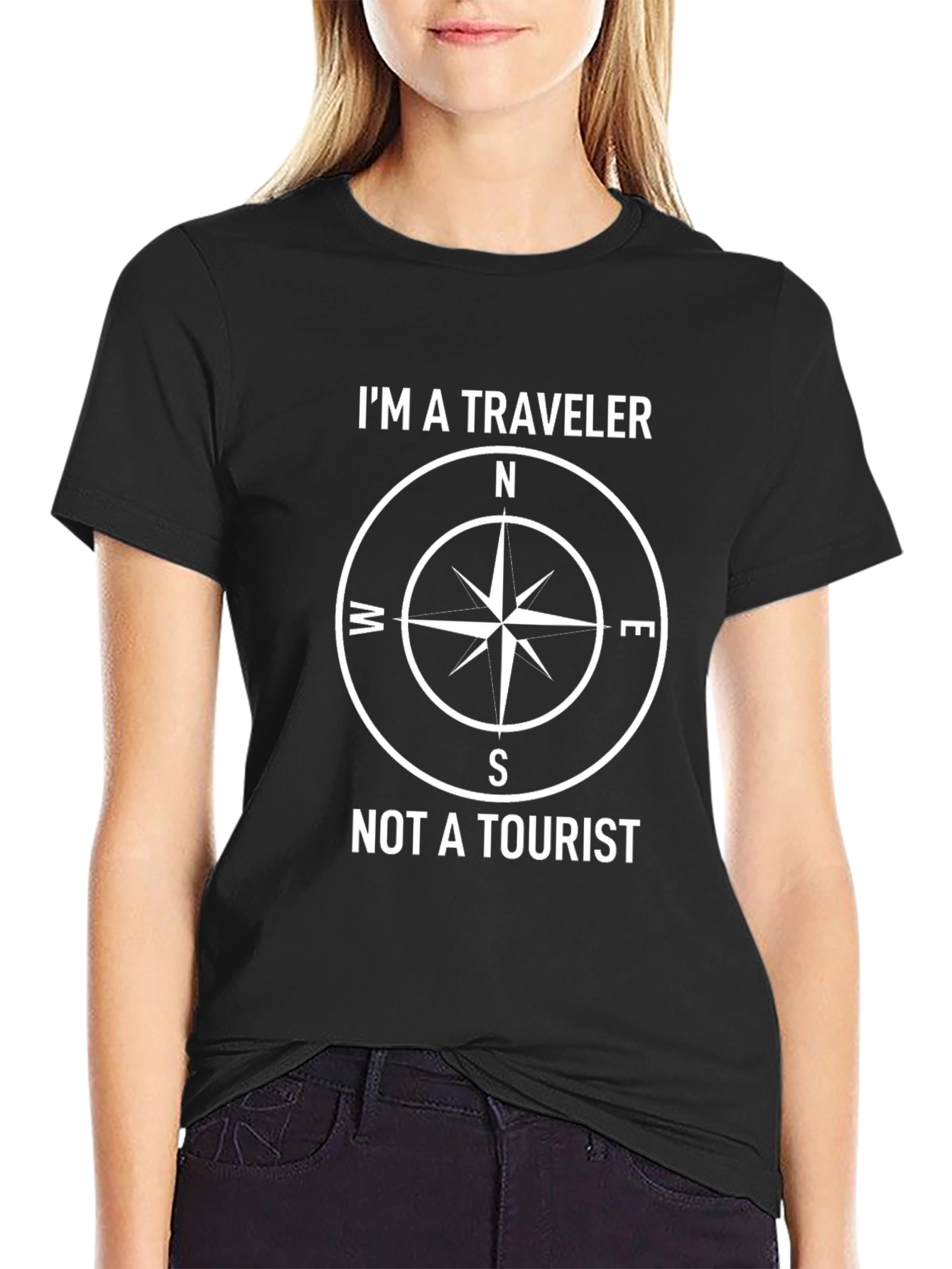 Im A Traveler Compass Graphic T-Shirt