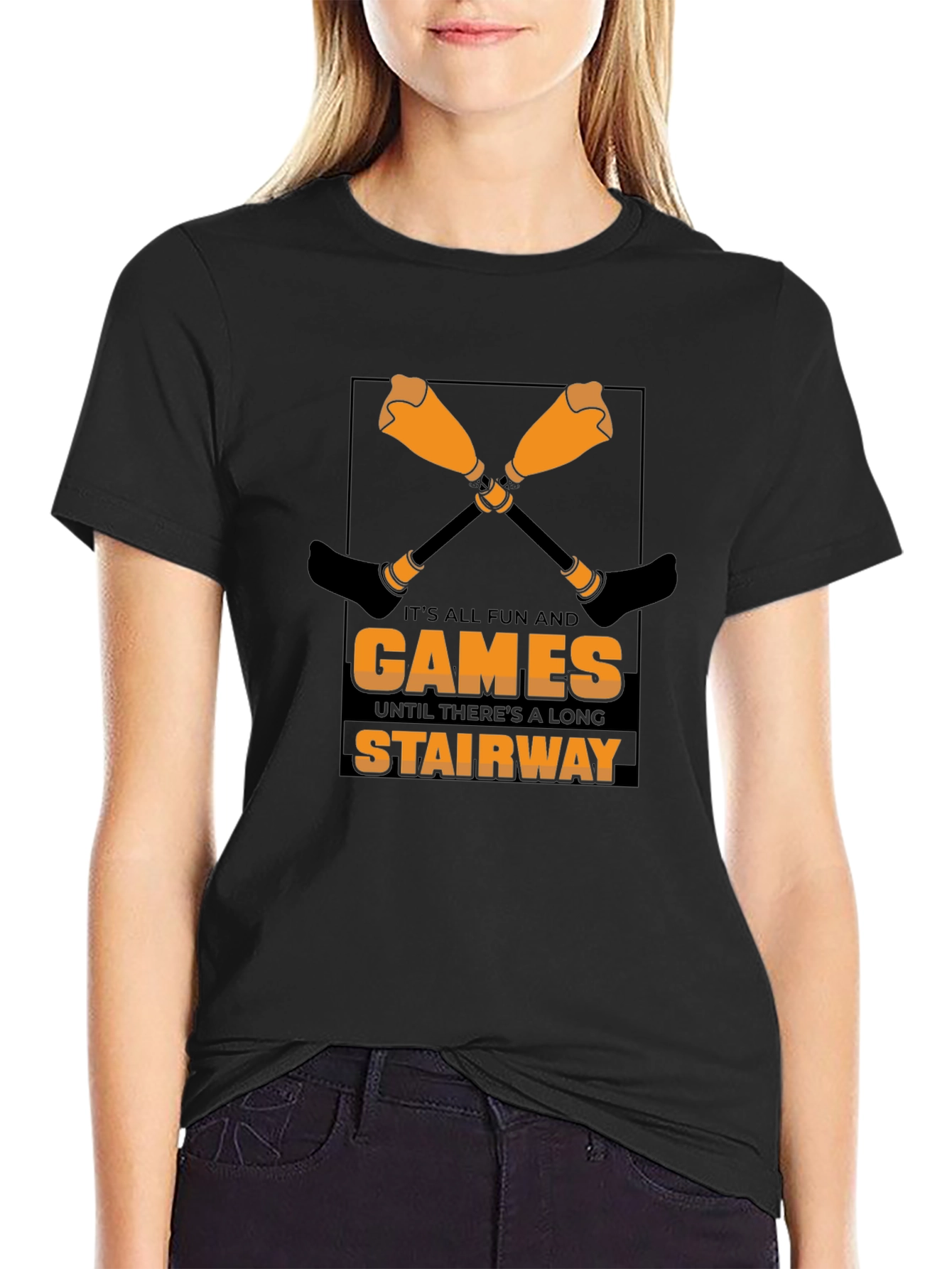 Funny Stairway T-Shirt - Games Humor Tee