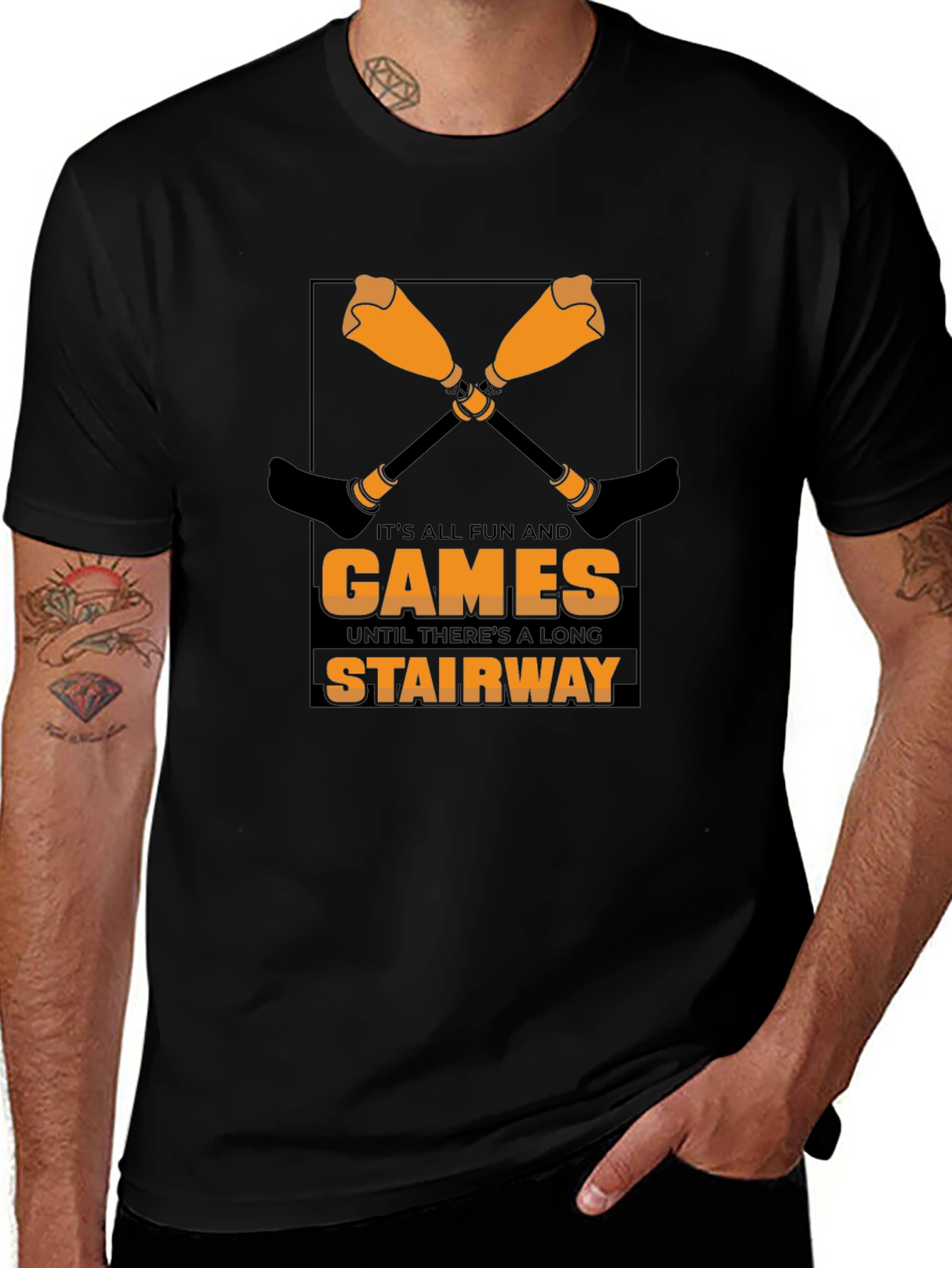 Funny Stairway T-Shirt - Games Humor Tee
