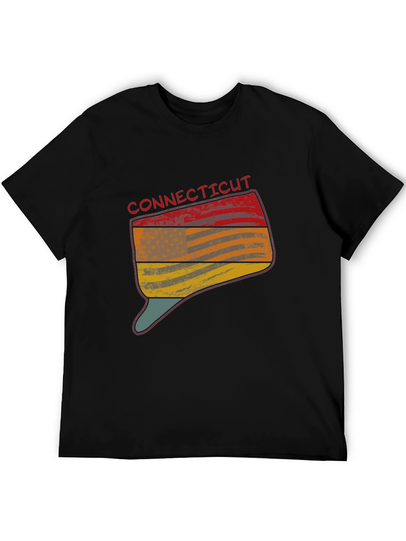 Connecticut State Flag Graphic T-Shirt