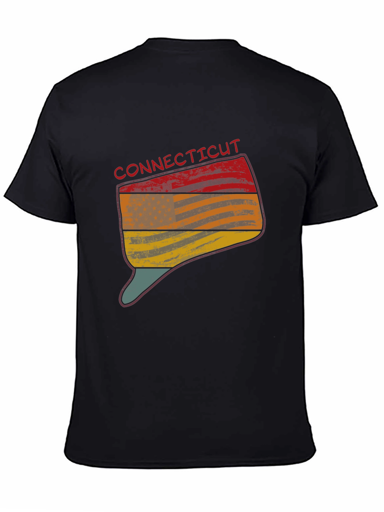 Connecticut State Flag Graphic T-Shirt