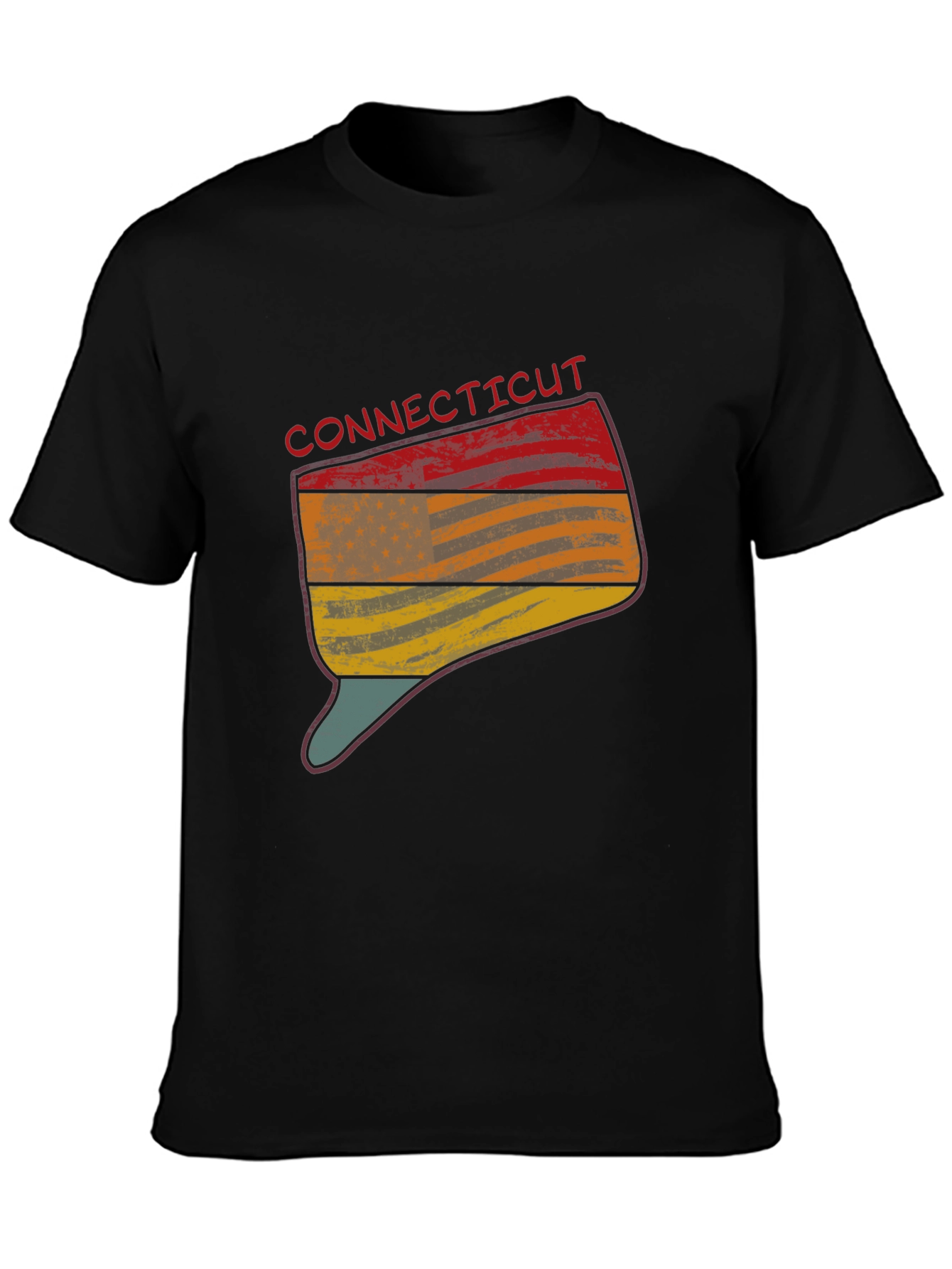 Connecticut State Flag Graphic T-Shirt