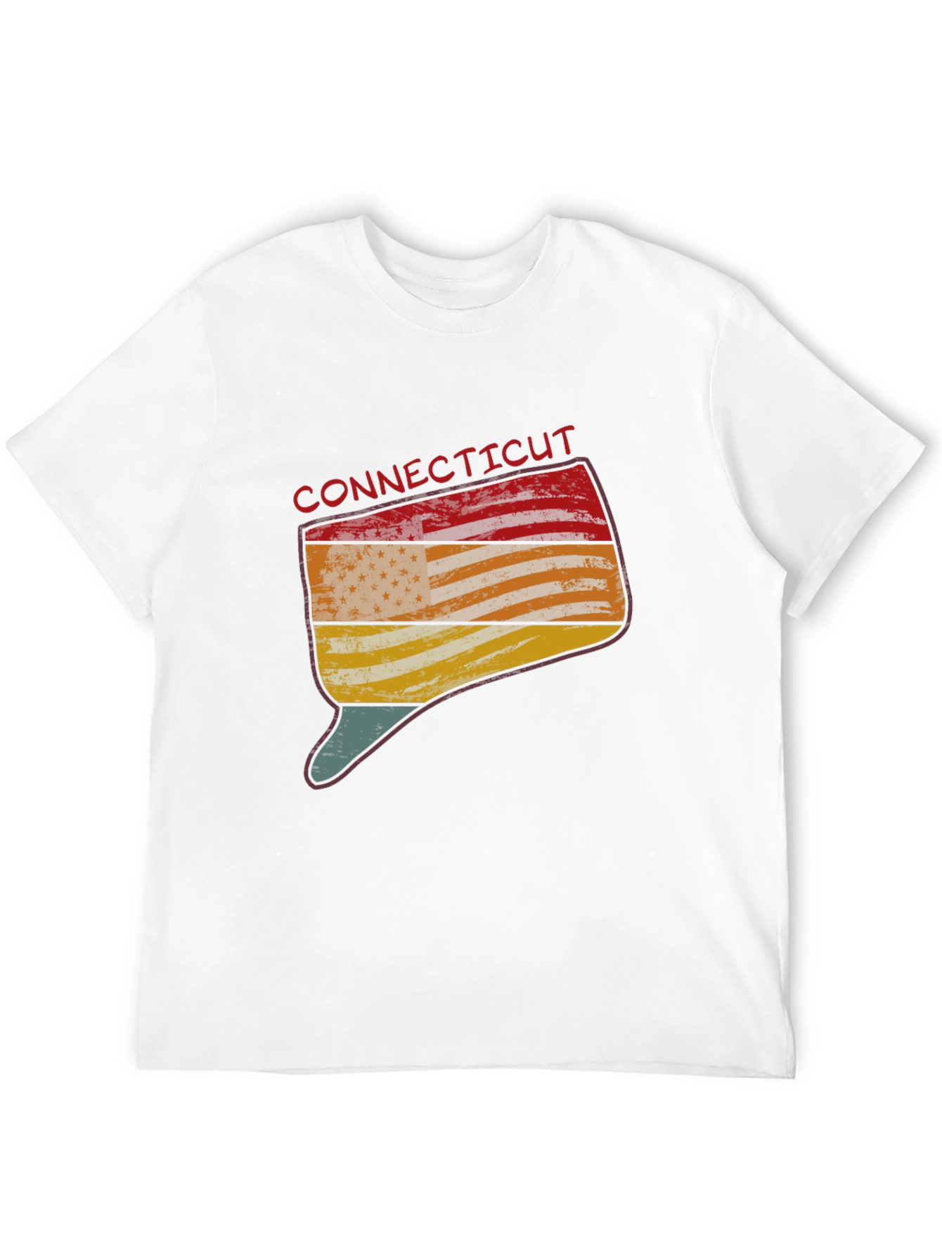 Connecticut State Flag Graphic T-Shirt