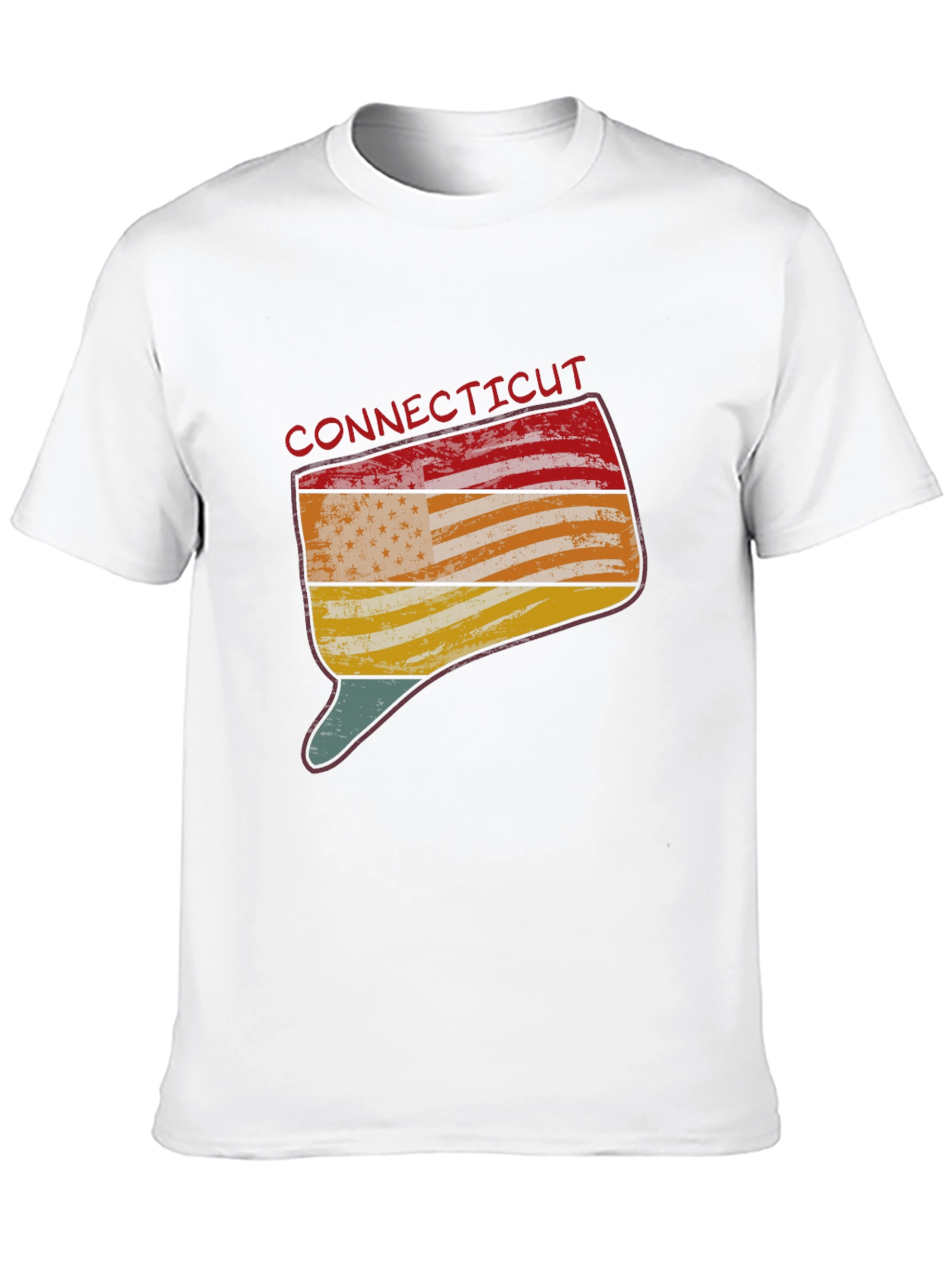 Connecticut State Flag Graphic T-Shirt