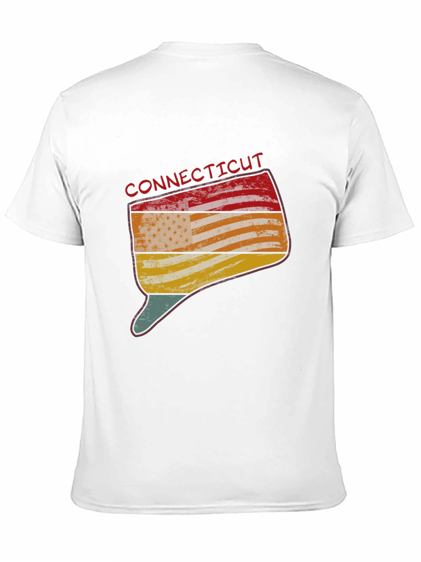 Connecticut State Flag Graphic T-Shirt