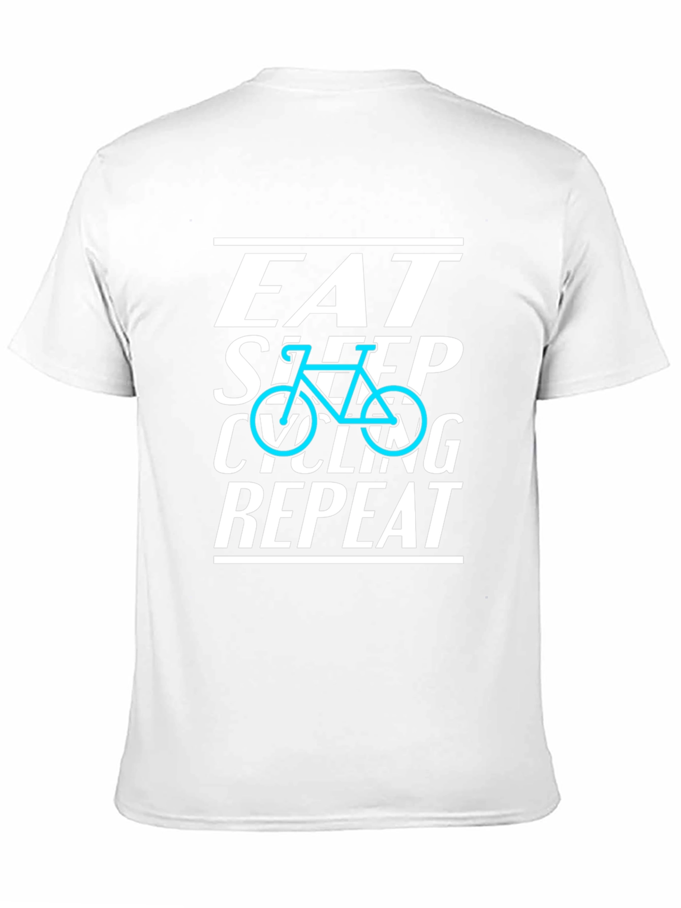 Eat Sleep Cycling Repeat Black T-Shirt