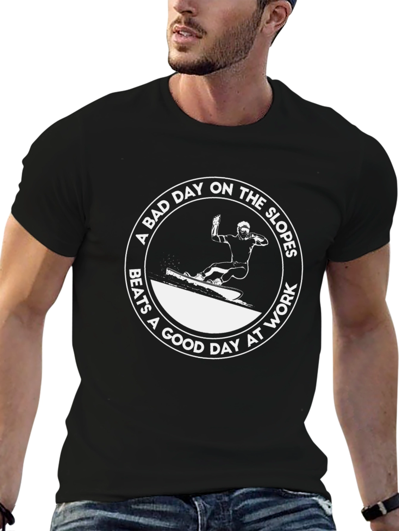 Bad Day Slopes Graphic Tee - Skiing T-Shirt