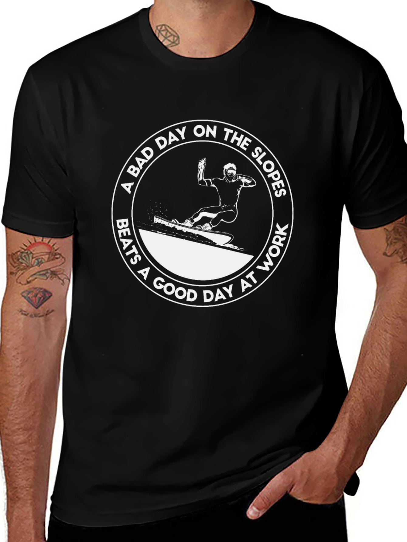 Bad Day Slopes Graphic Tee - Skiing T-Shirt