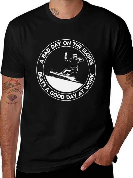 Bad Day Slopes Graphic Tee - Skiing T-Shirt