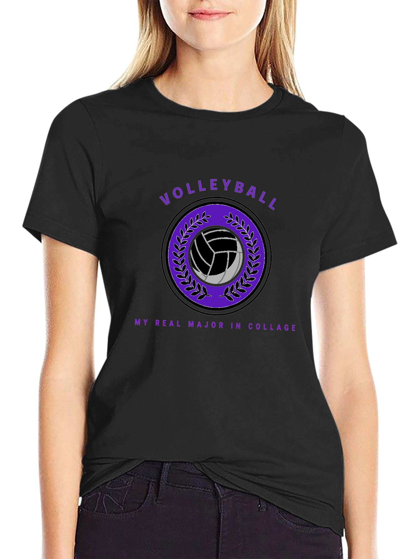 Volleyball College Major Graphic Tee