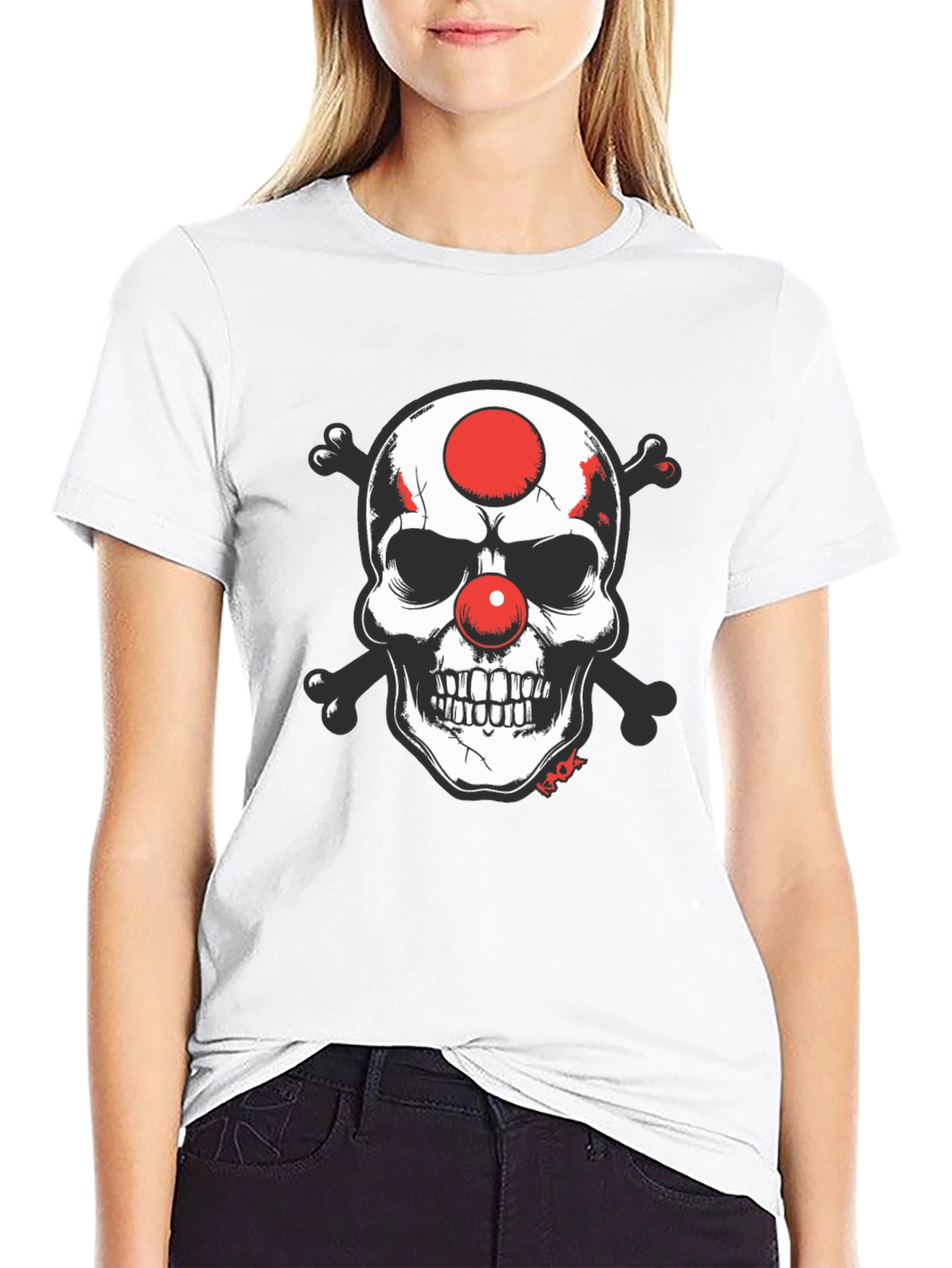 Skull Clown T-Shirt - Edgy Graphic Tee