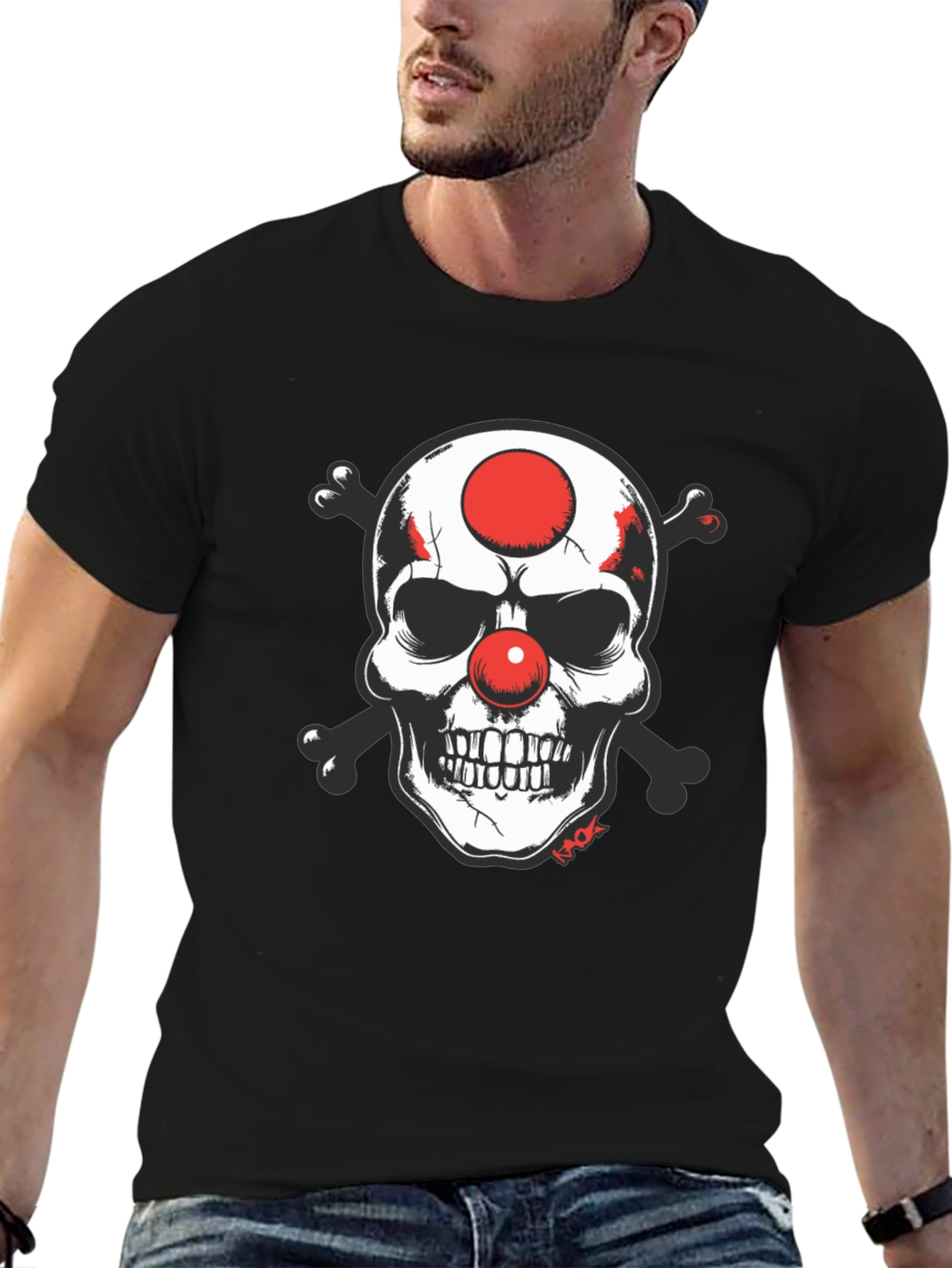 Skull Clown T-Shirt - Edgy Graphic Tee