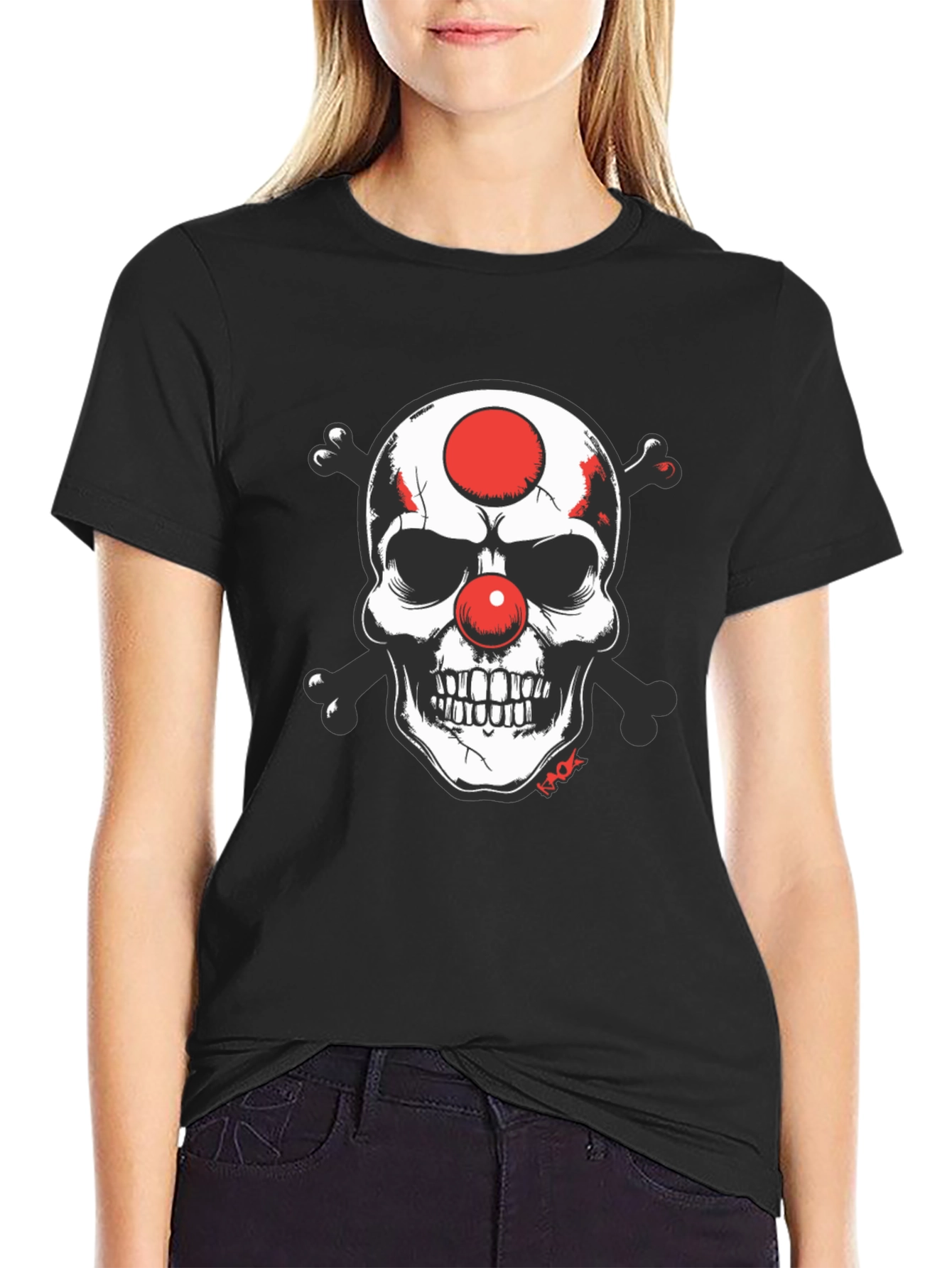 Skull Clown T-Shirt - Edgy Graphic Tee