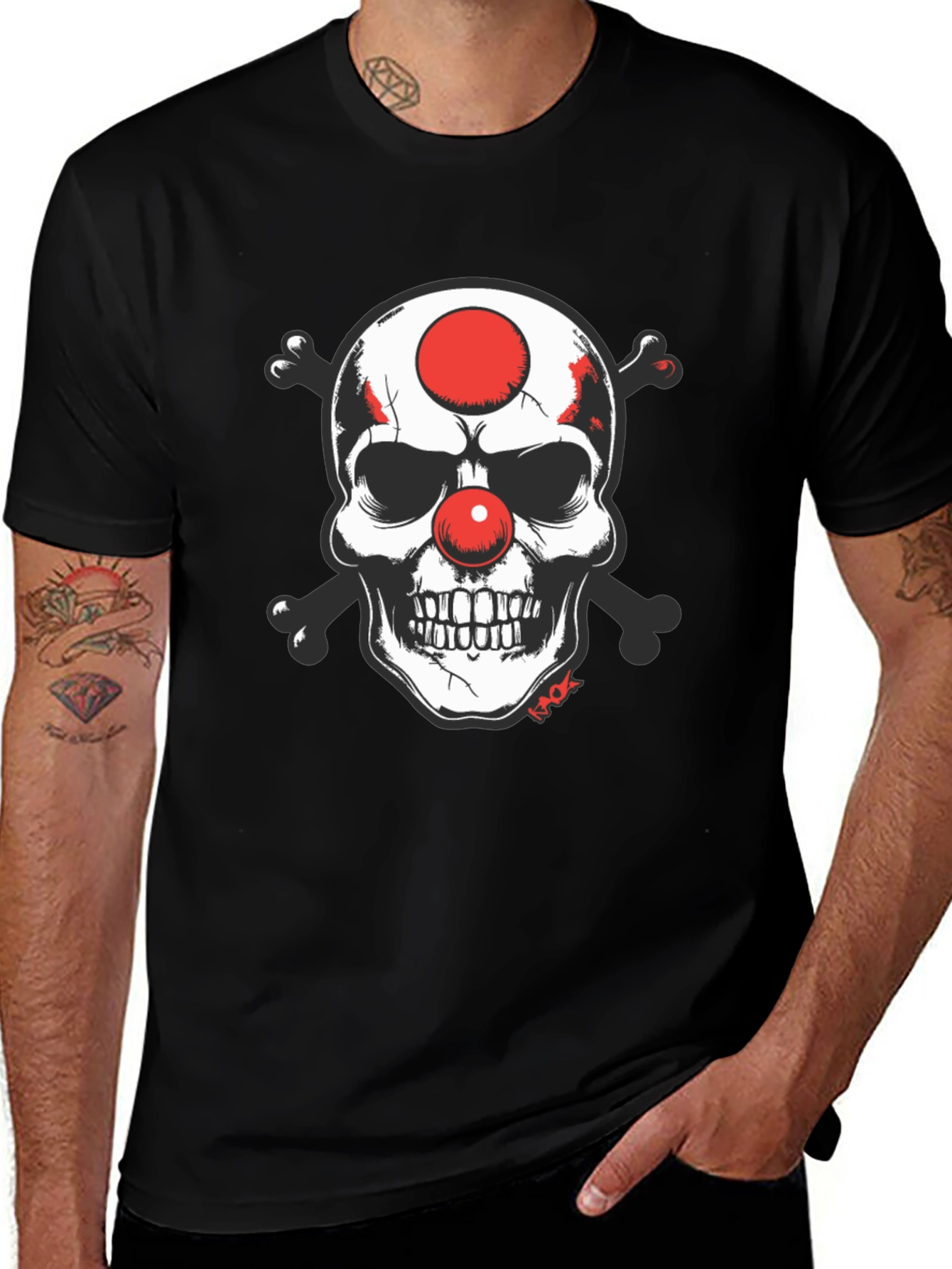 Skull Clown T-Shirt - Edgy Graphic Tee