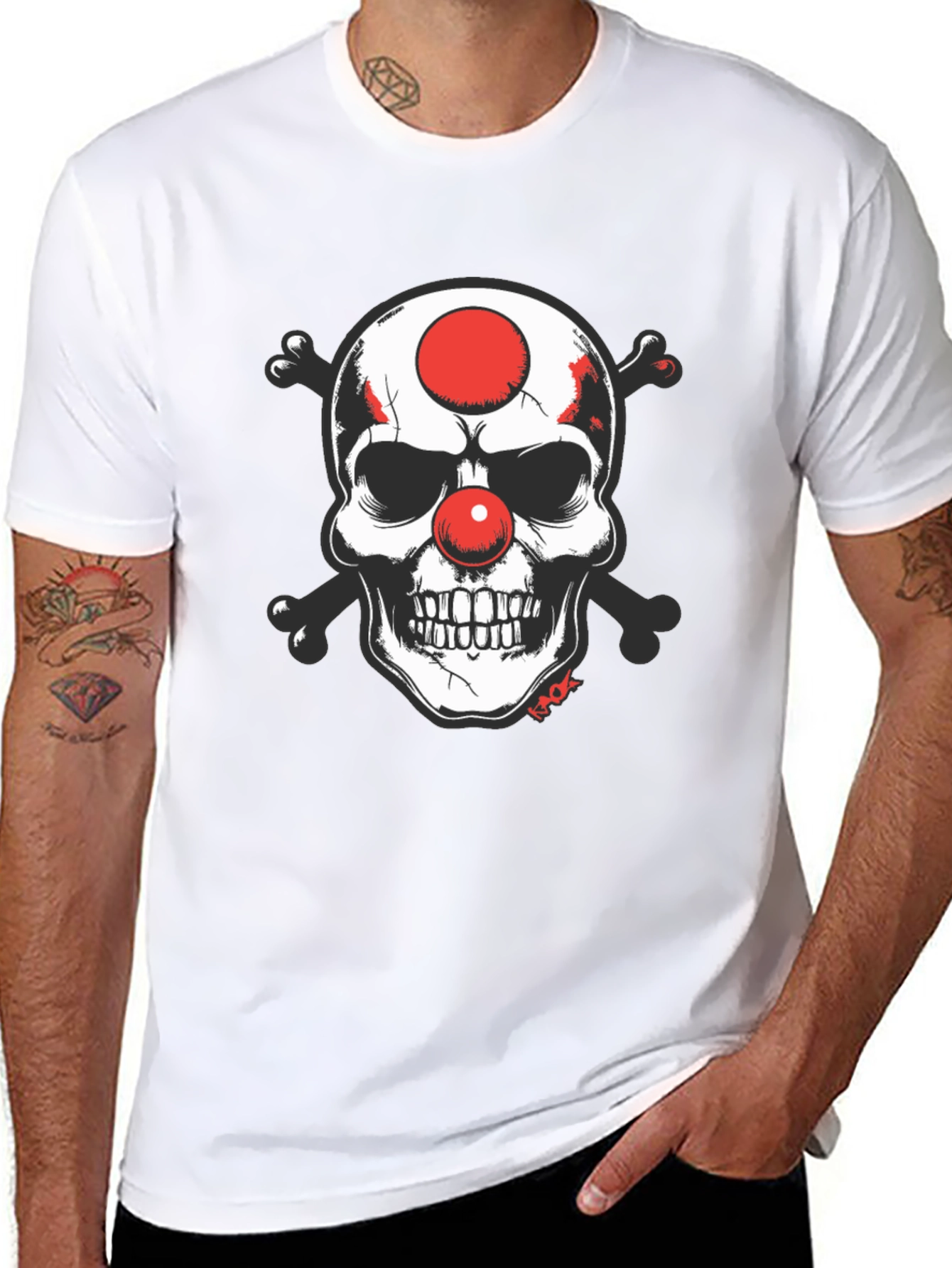 Skull Clown T-Shirt - Edgy Graphic Tee