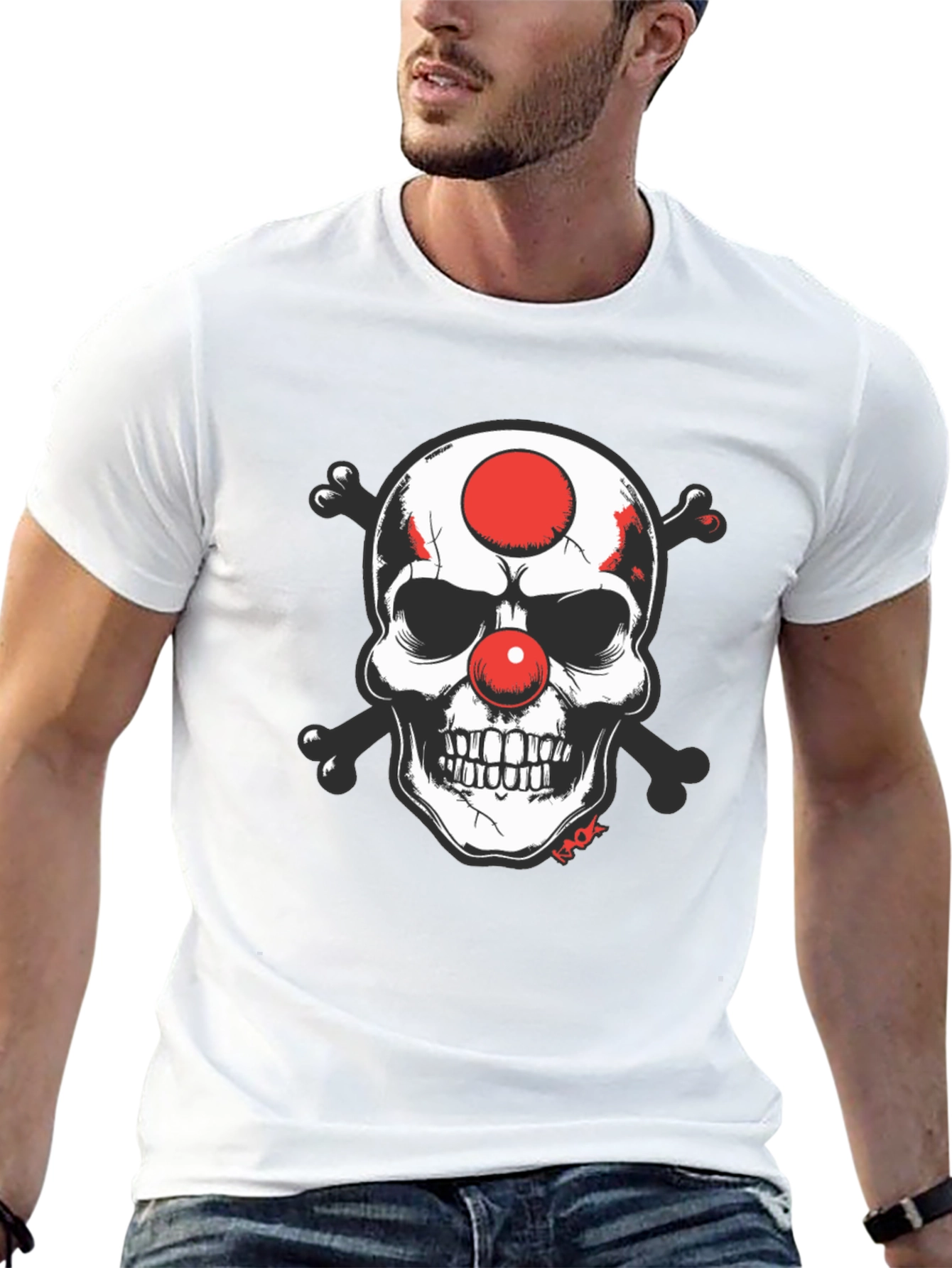 Skull Clown T-Shirt - Edgy Graphic Tee
