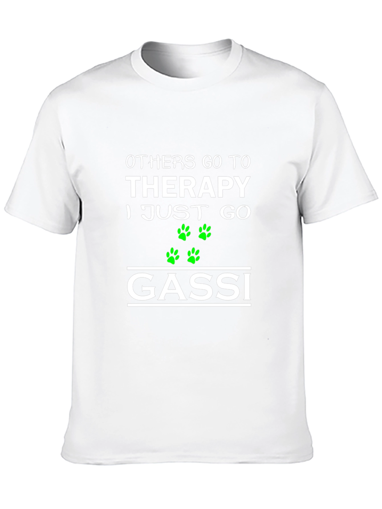Therapy Dog T-Shirt -  Mens Black Graphic Tee