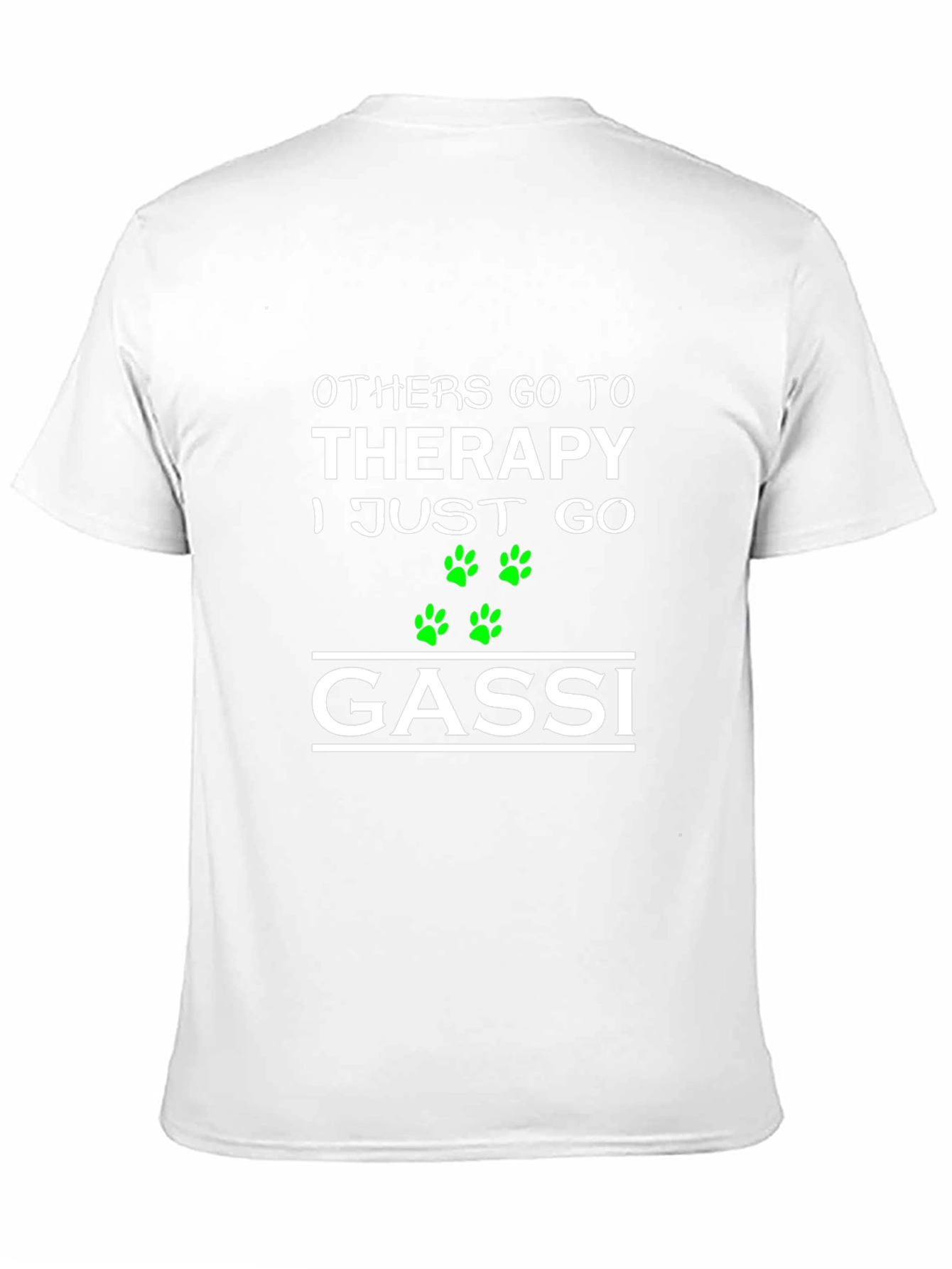 Therapy Dog T-Shirt -  Mens Black Graphic Tee