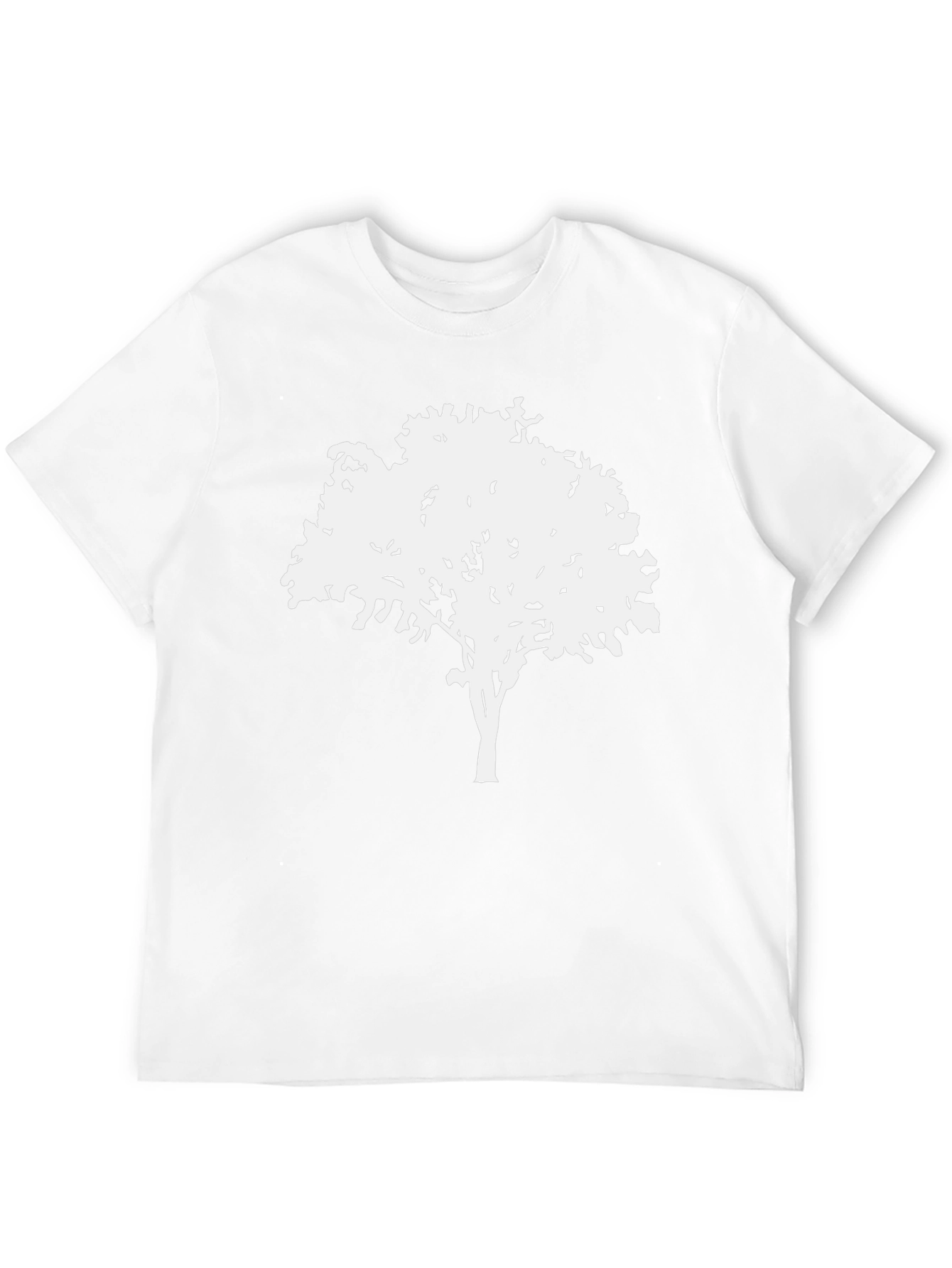 Nature Tree Graphic Tee - Black Cotton Shirt