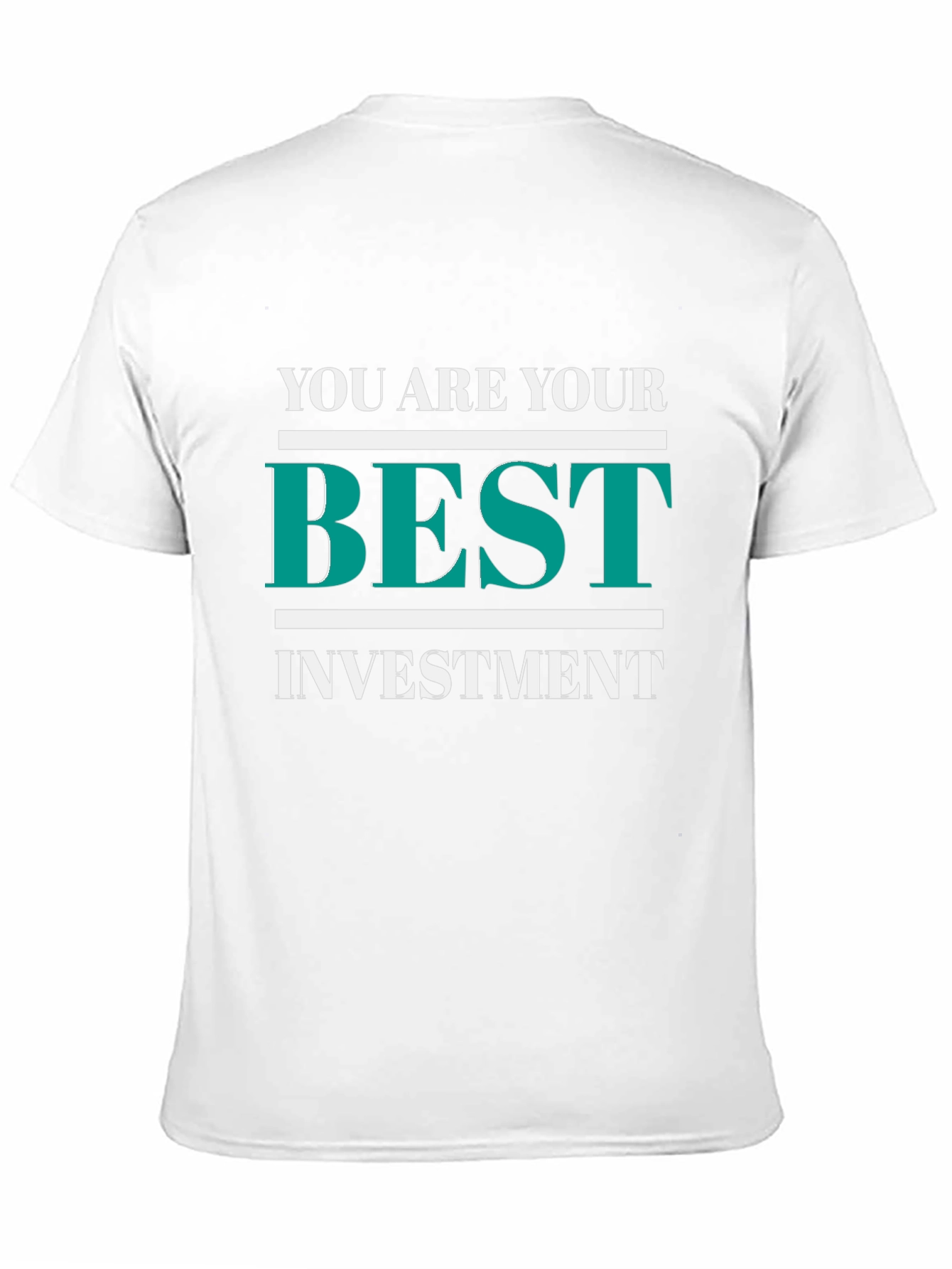 Motivational Black T-Shirt - Best Investment
