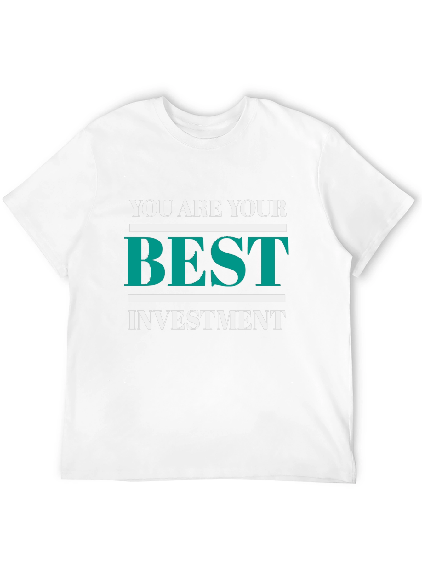 Motivational Black T-Shirt - Best Investment