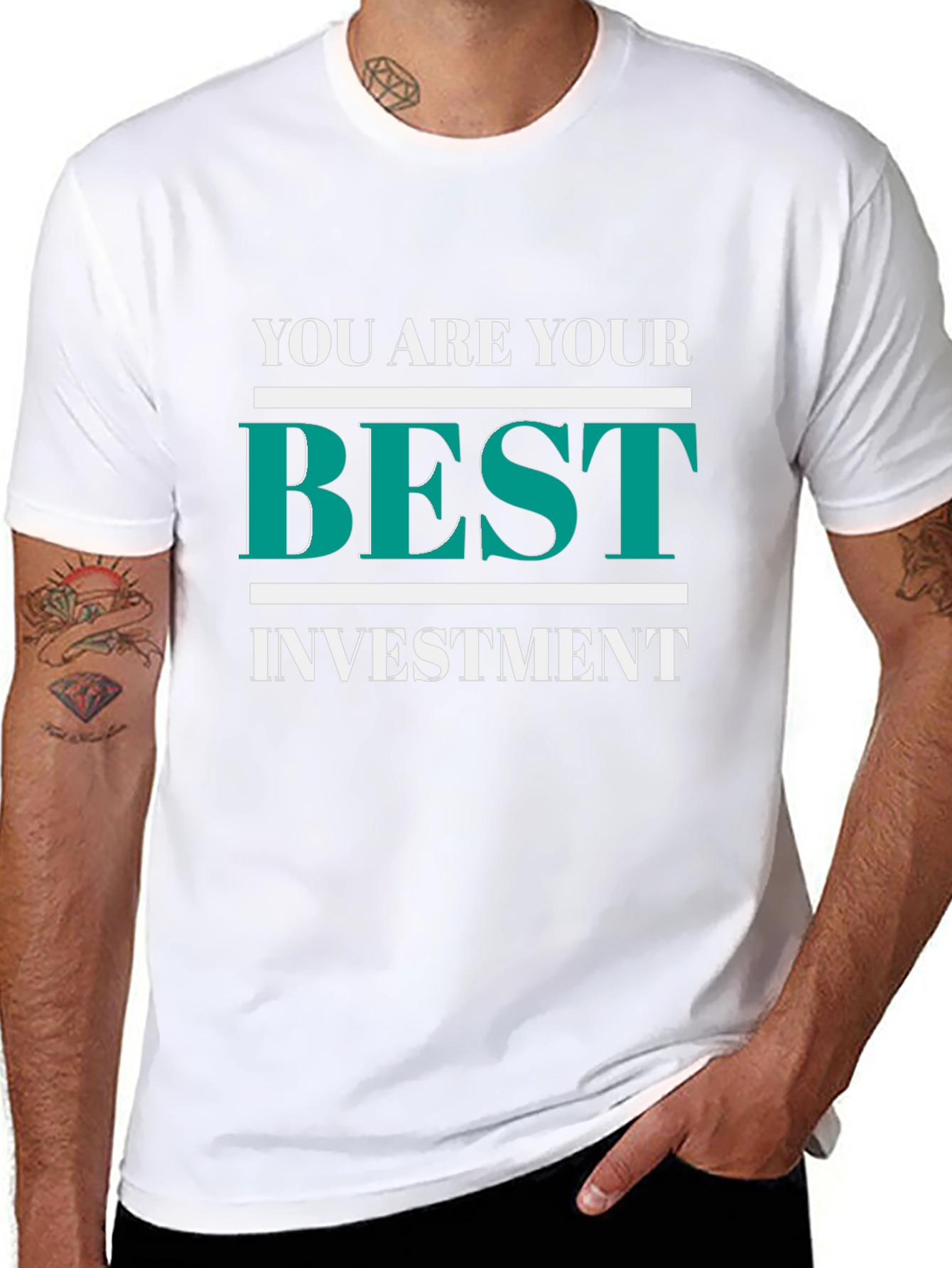 Motivational Black T-Shirt - Best Investment