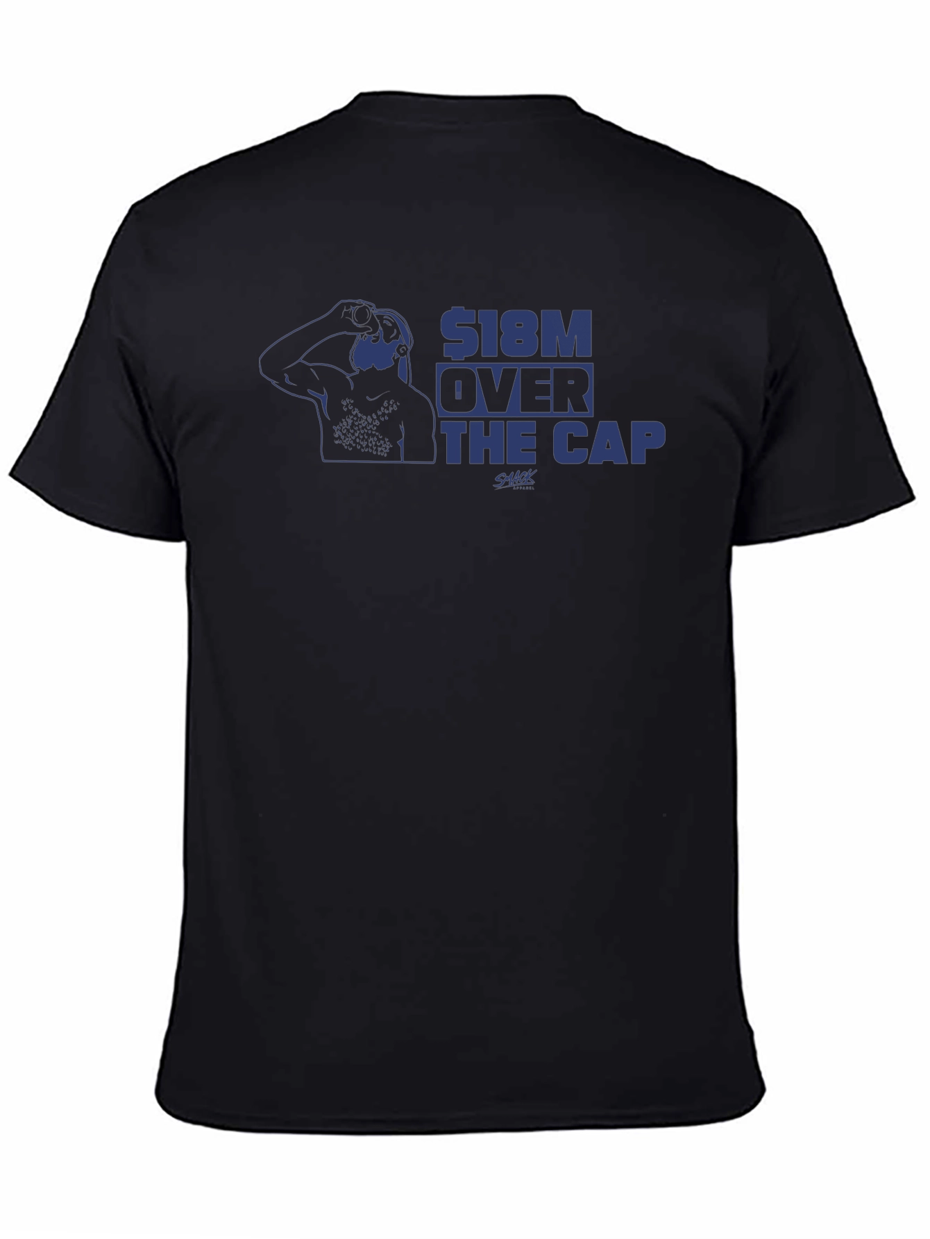 $18M Over The Cap Graphic T-Shirt - Black