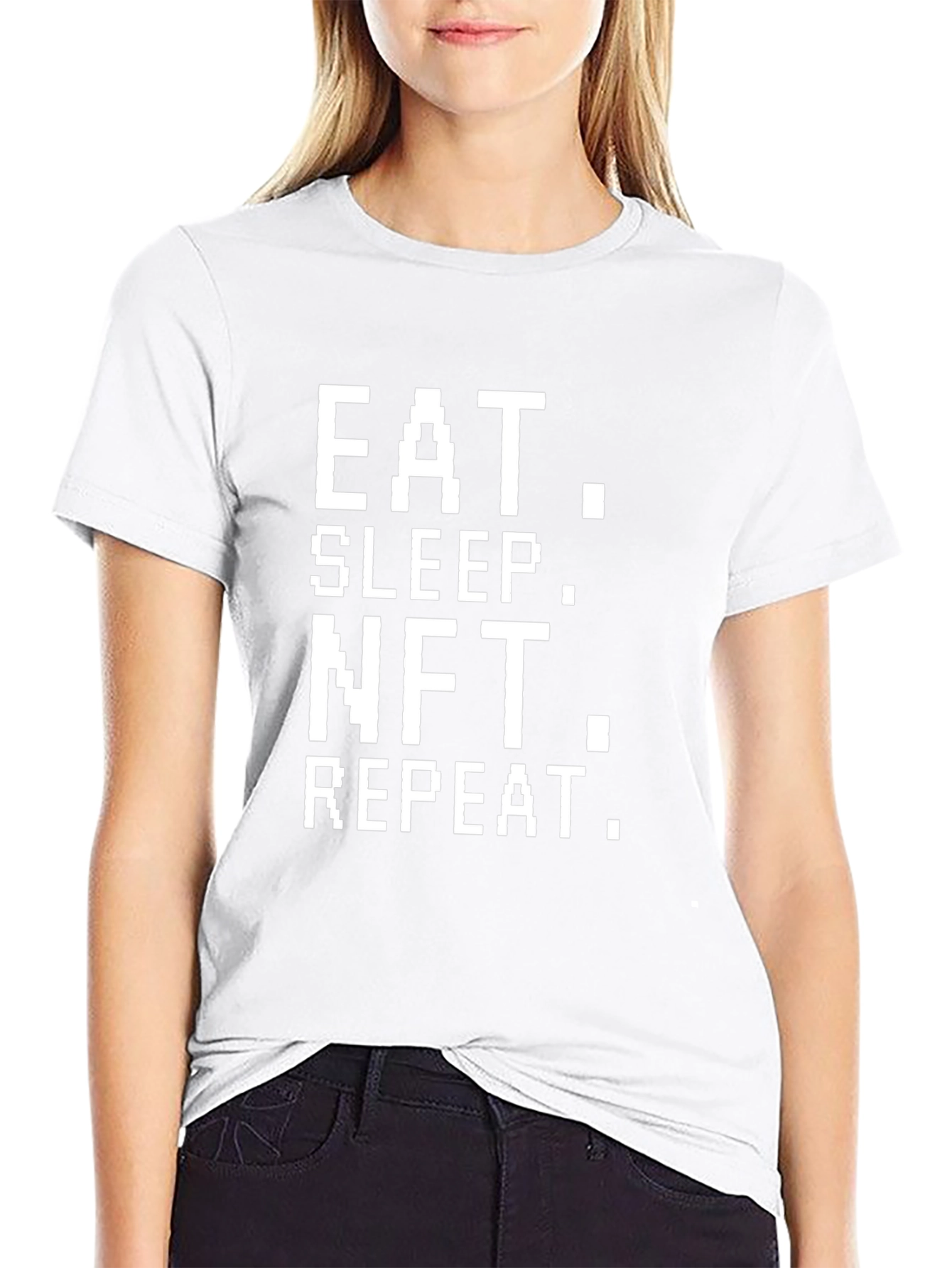 Eat Sleep NFT Repeat Black T-Shirt