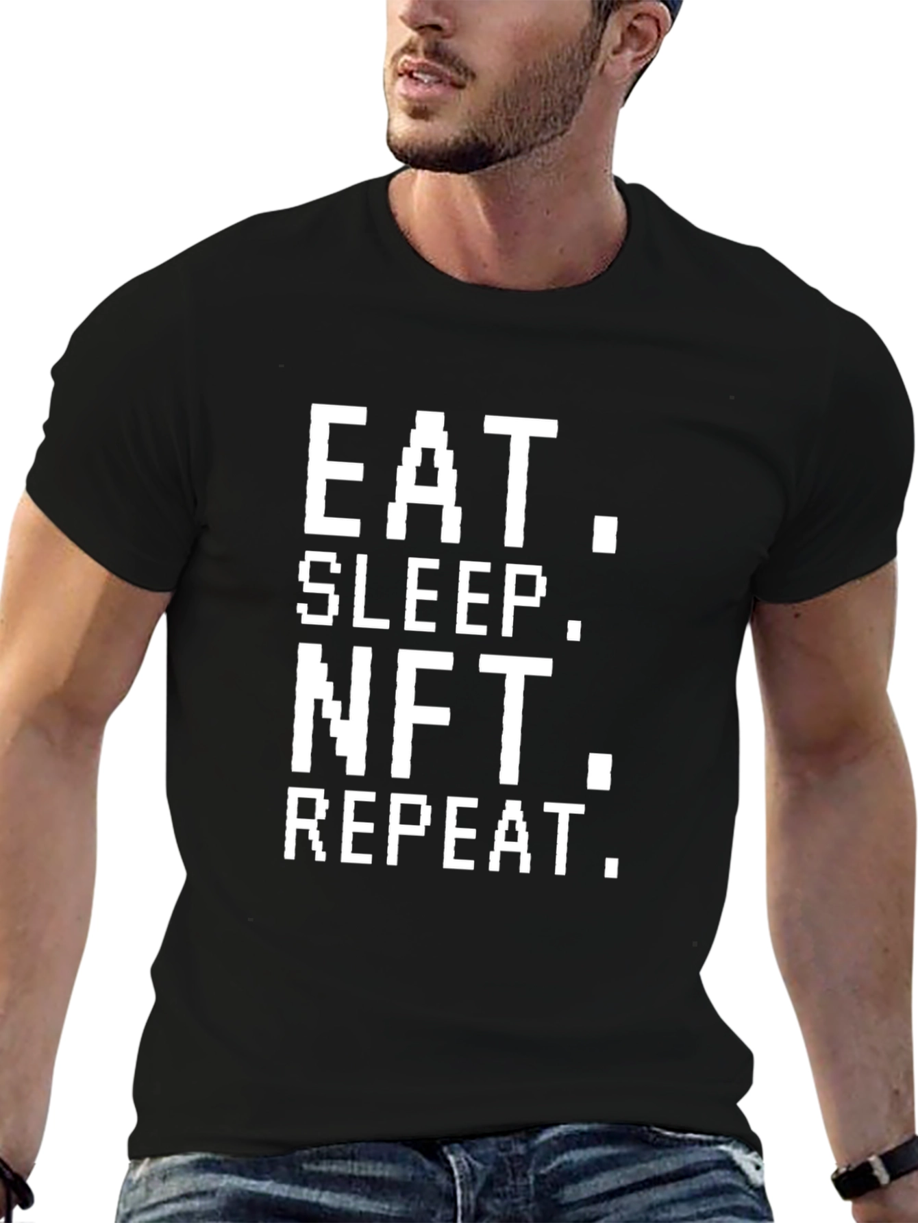 Eat Sleep NFT Repeat Black T-Shirt