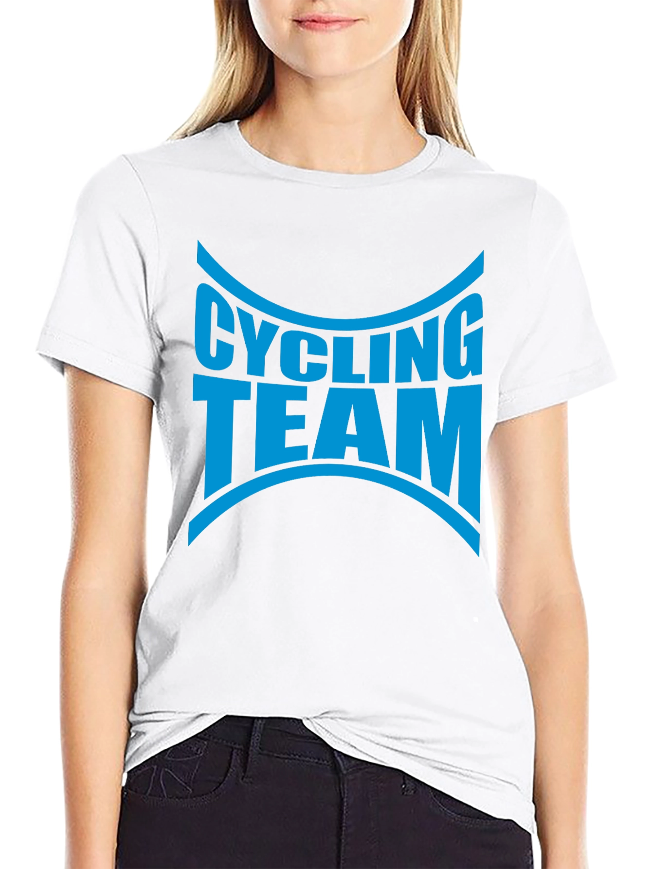 Cycling Team Graphic T-Shirt - Black