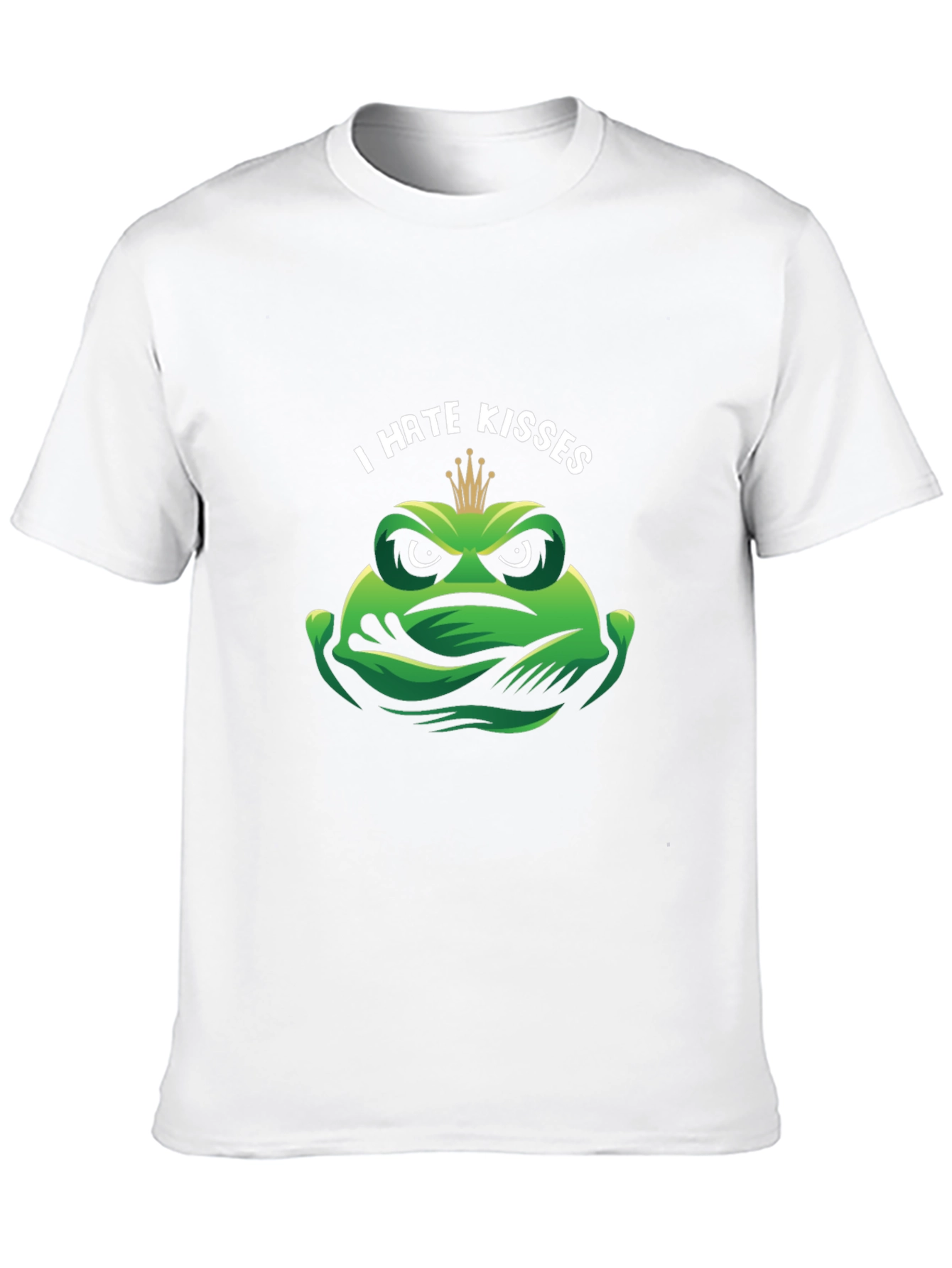 I Hate Kisses Frog Graphic T-Shirt