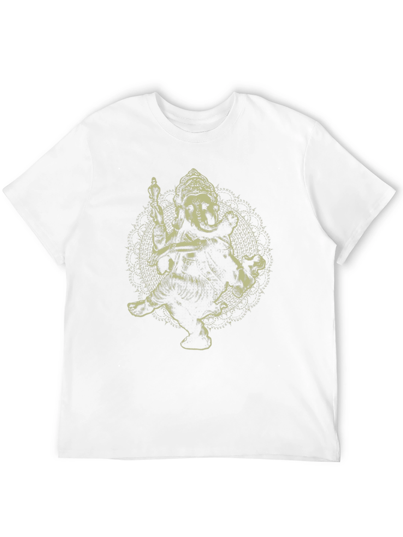 Ganesh Graphic Tee - Black Cotton Blend