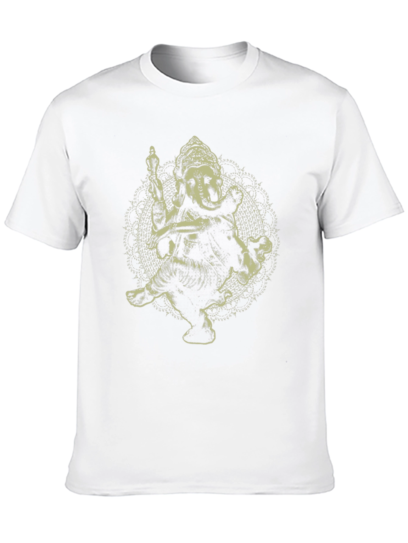Ganesh Graphic Tee - Black Cotton Blend