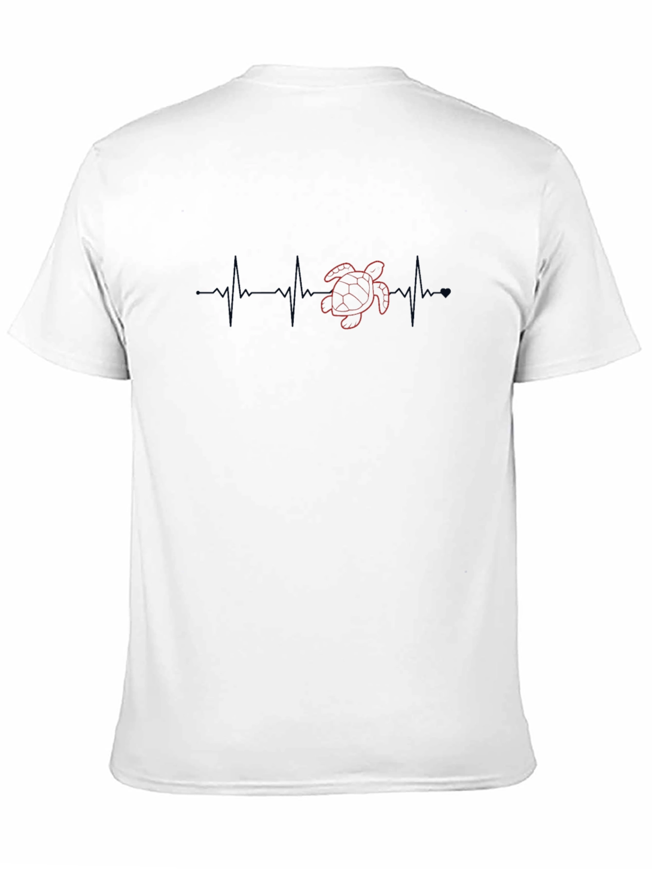 Turtle Heartbeat T-Shirt - Black