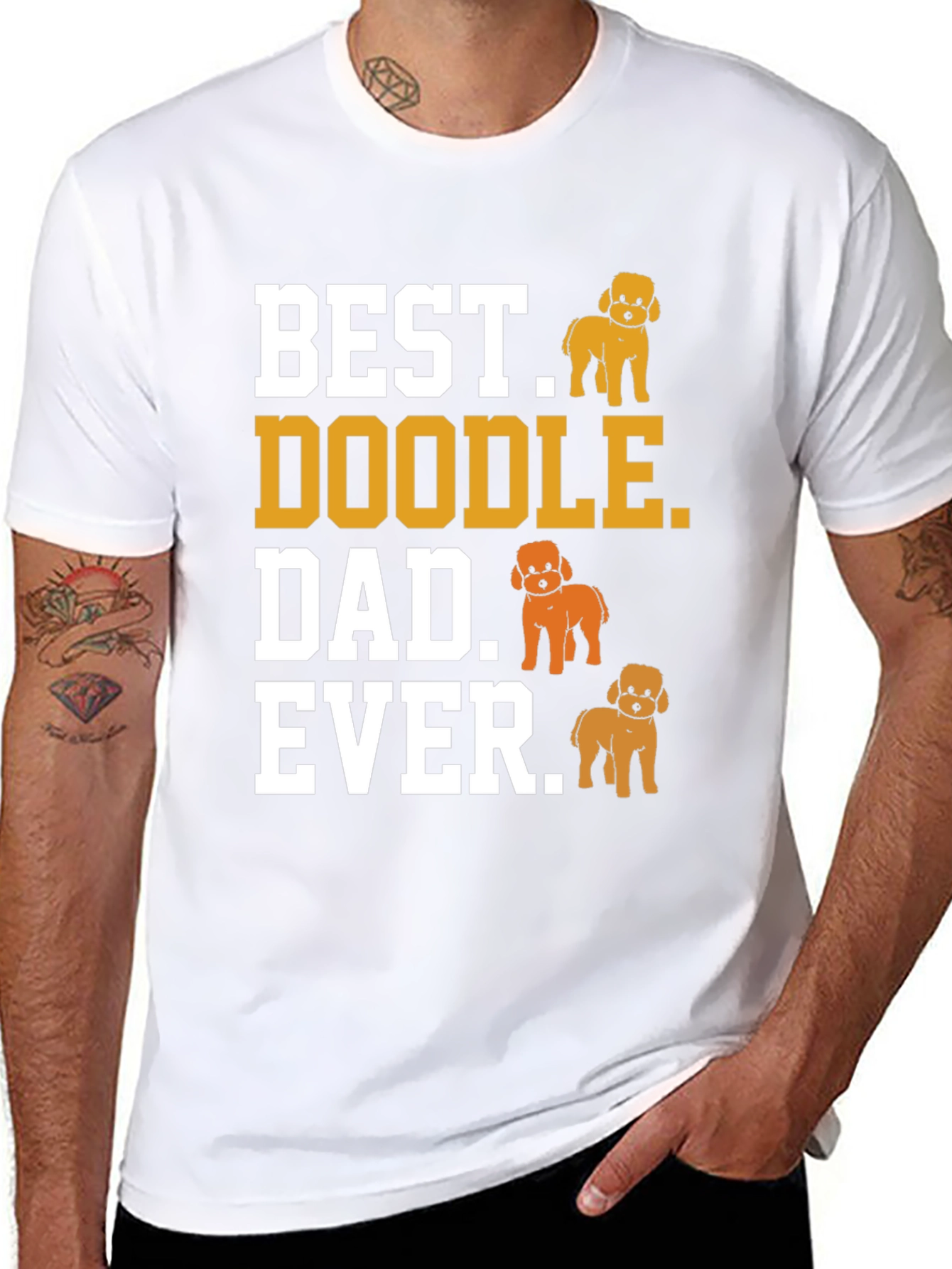 Best Doodle Dad Ever Graphic Tee