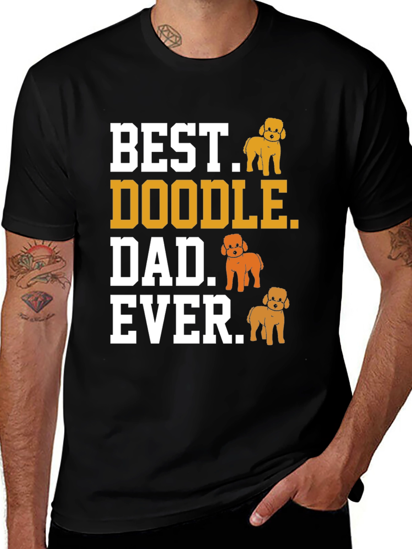 Best Doodle Dad Ever Graphic Tee