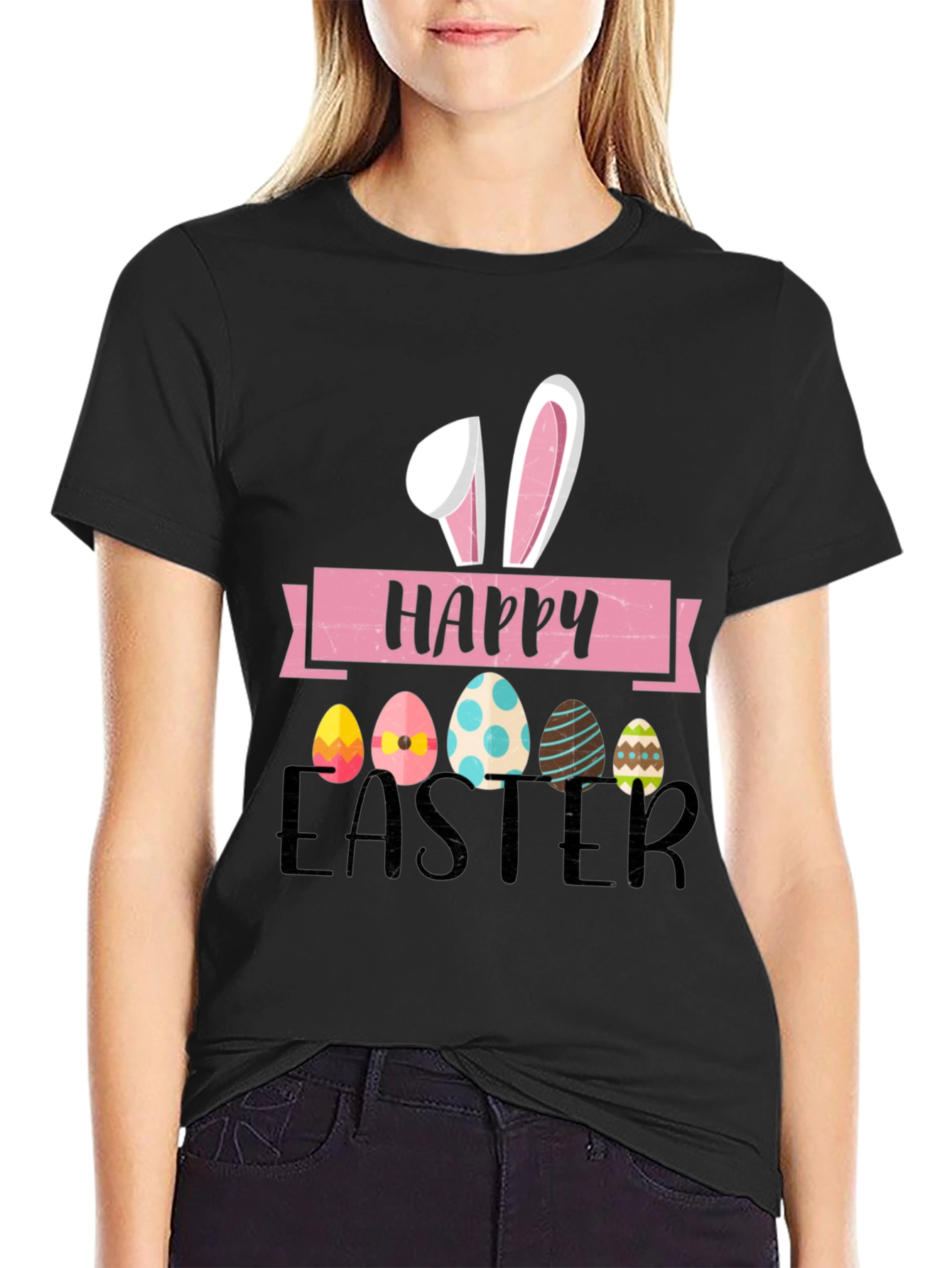 Happy Easter Bunny Ears Egg T-Shirt