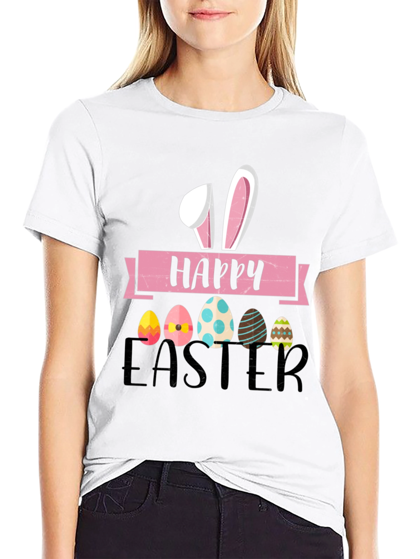 Happy Easter Bunny Ears Egg T-Shirt