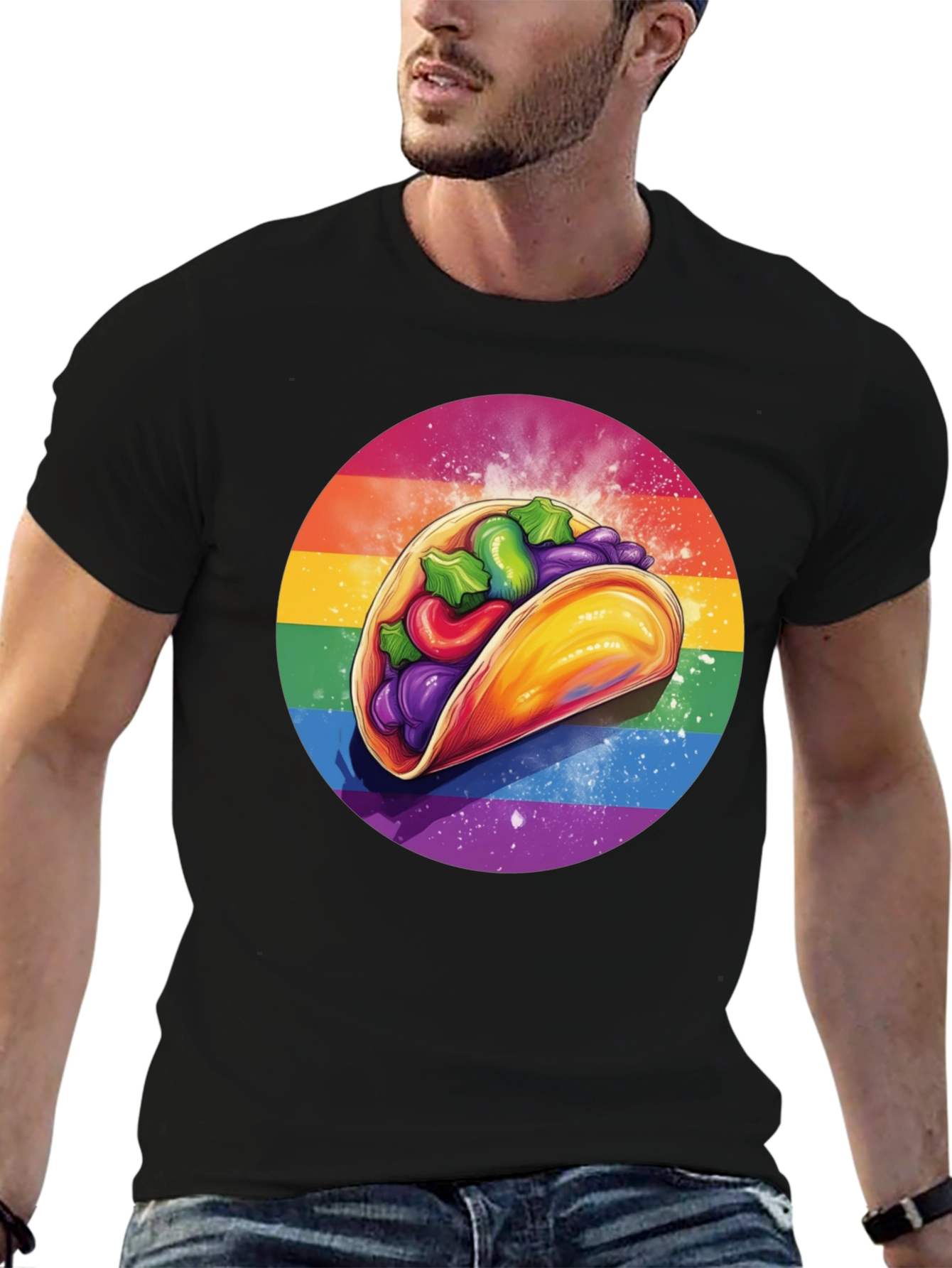 LGBTQ+ Pride Taco Graphic T-Shirt