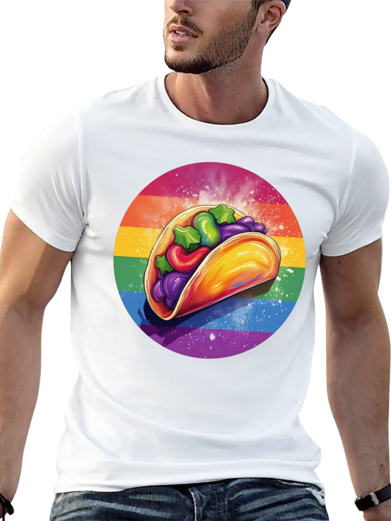 LGBTQ+ Pride Taco Graphic T-Shirt